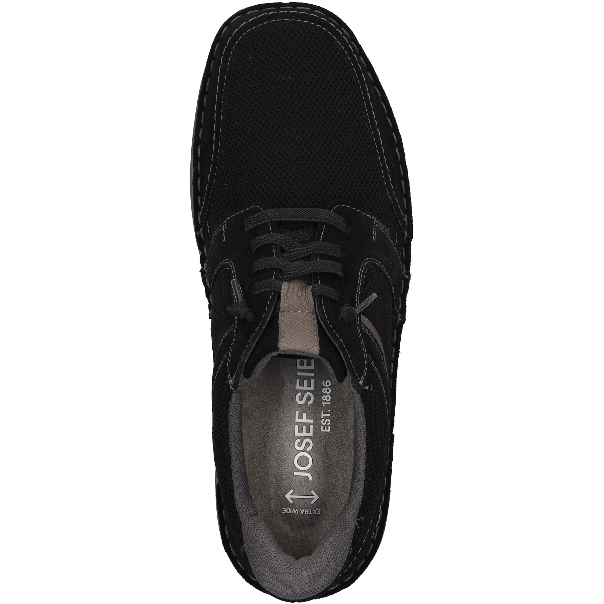 Josef Seibel Schnürschuh »New Anvers 24, schwarz-kombi«