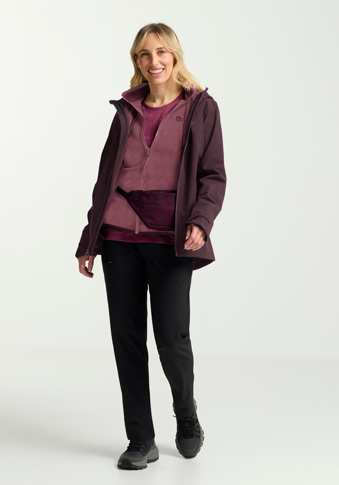 Jack Wolfskin 3-in-1-Funktionsjacke »MOONRISE 3IN1 JKT W« mit Kapuze