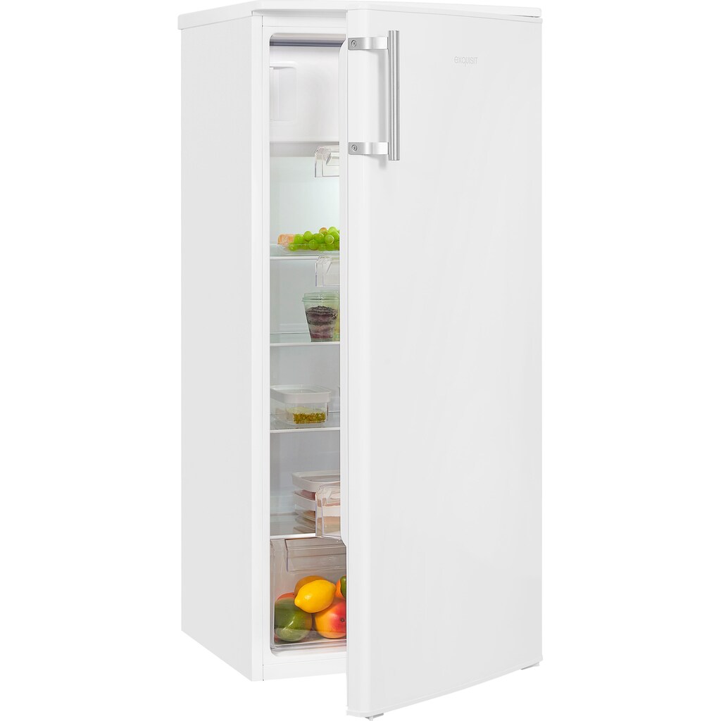 exquisit Kühlschrank »KS185-3-H-040F«, KS185-3-H-040F weiss, 122 cm hoch, 55 cm breit, 190 L Volumen