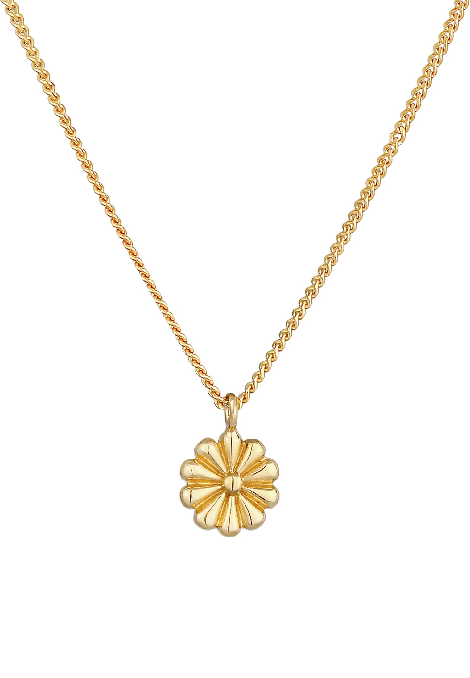 Elli Kette mit Anhänger »Halskette Blume Flower Floral 925 Silber«
