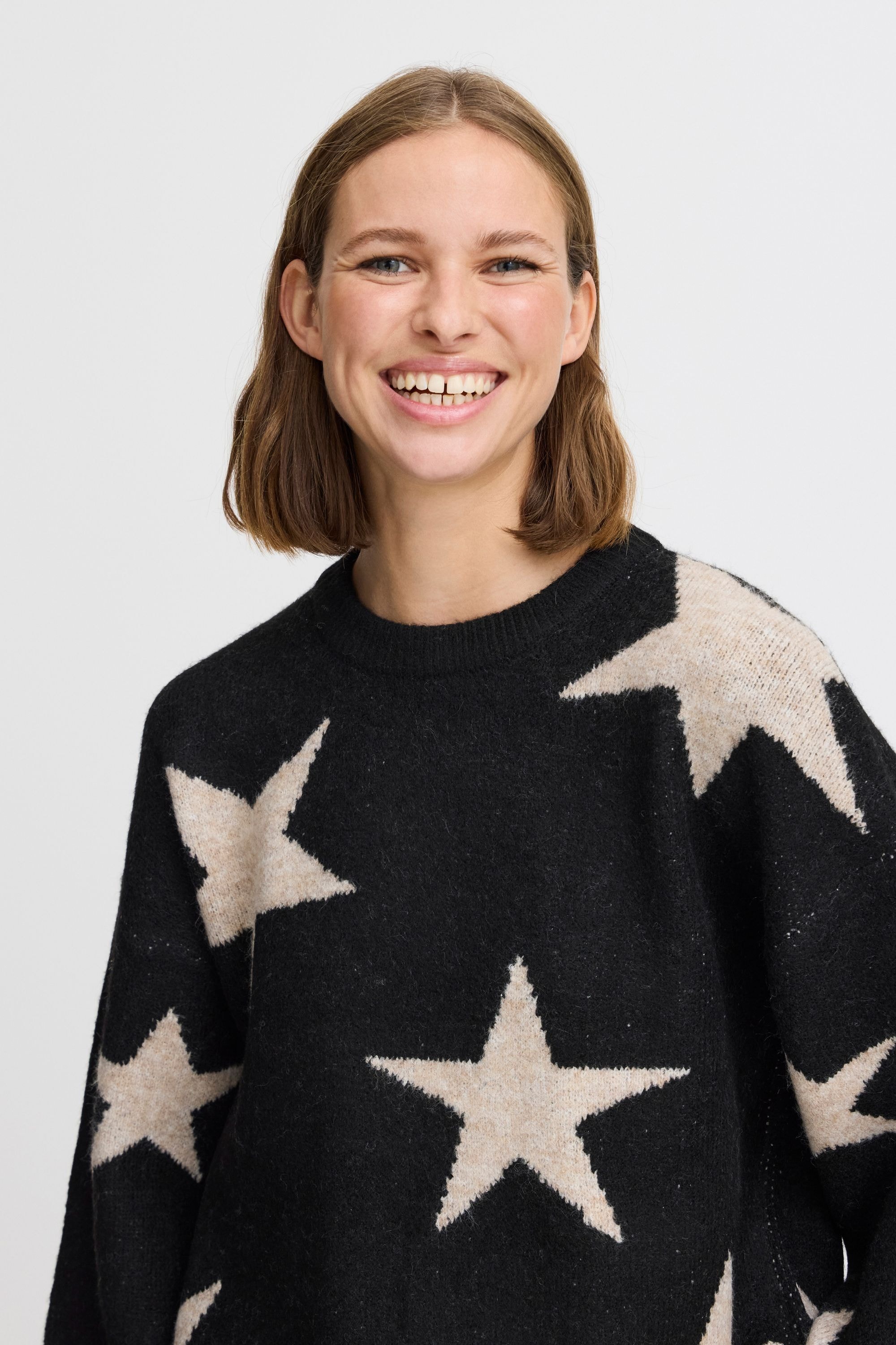 b.young Strickpullover »Strickpullover BYBXMINYA STARRY JUMPER -«