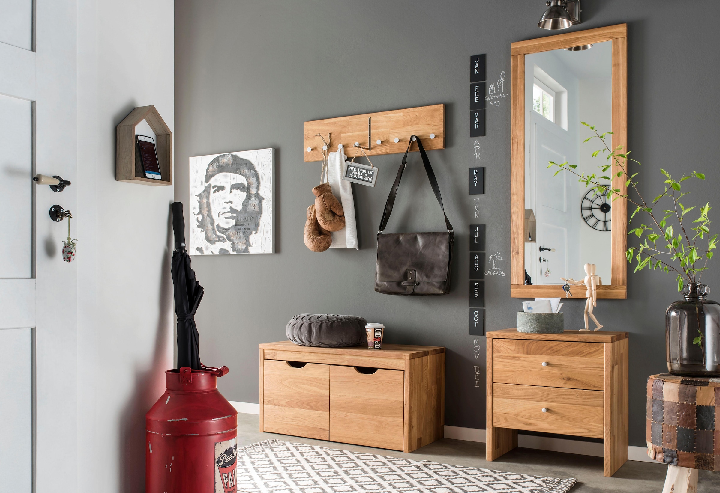 Home Breite cm online 3 affaire Massivholz, aus »Dura«, Garantie Jahren XXL 50 FSC-zertifiziertem Wandspiegel | kaufen mit