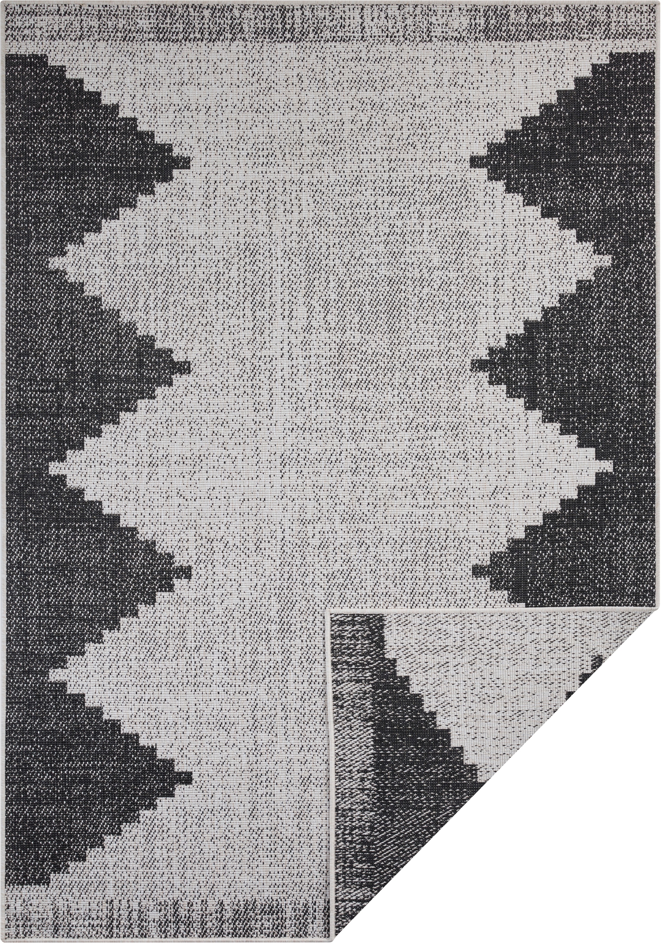 freundin Home Collection Teppich »Diona«, rechteckig, In-und Outdoor geeignet, Strapazierfähig und pflegeleicht, Flachgewebe