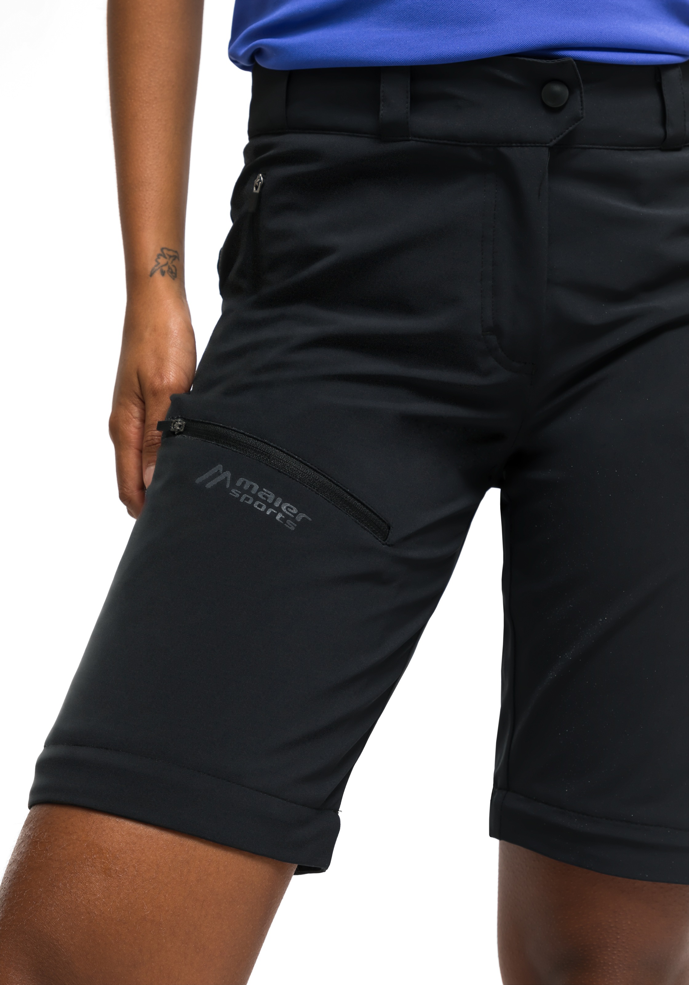 Maier Sports Funktionshose »Latit Zip W«, Bequeme Outdoorhose mit bequemem Schnitt