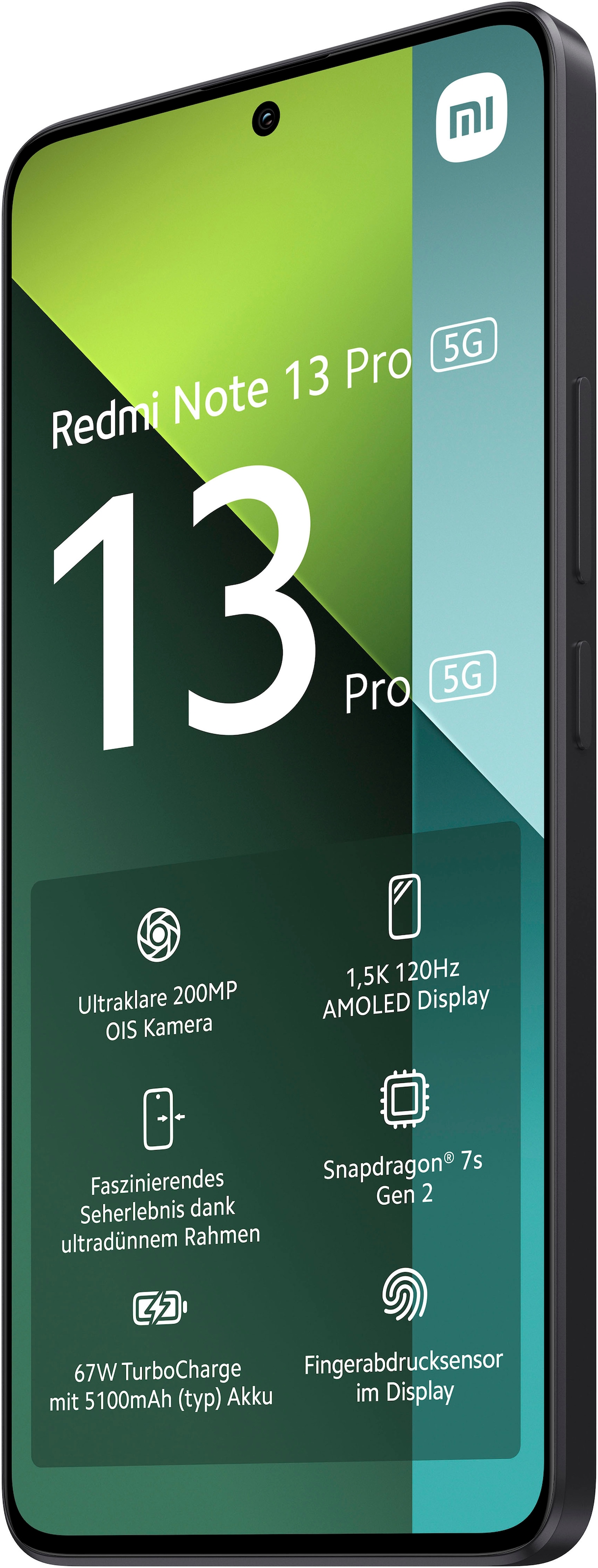 Xiaomi Smartphone »Redmi Note 13 Pro 5G 8+256GB«, Midnight Black