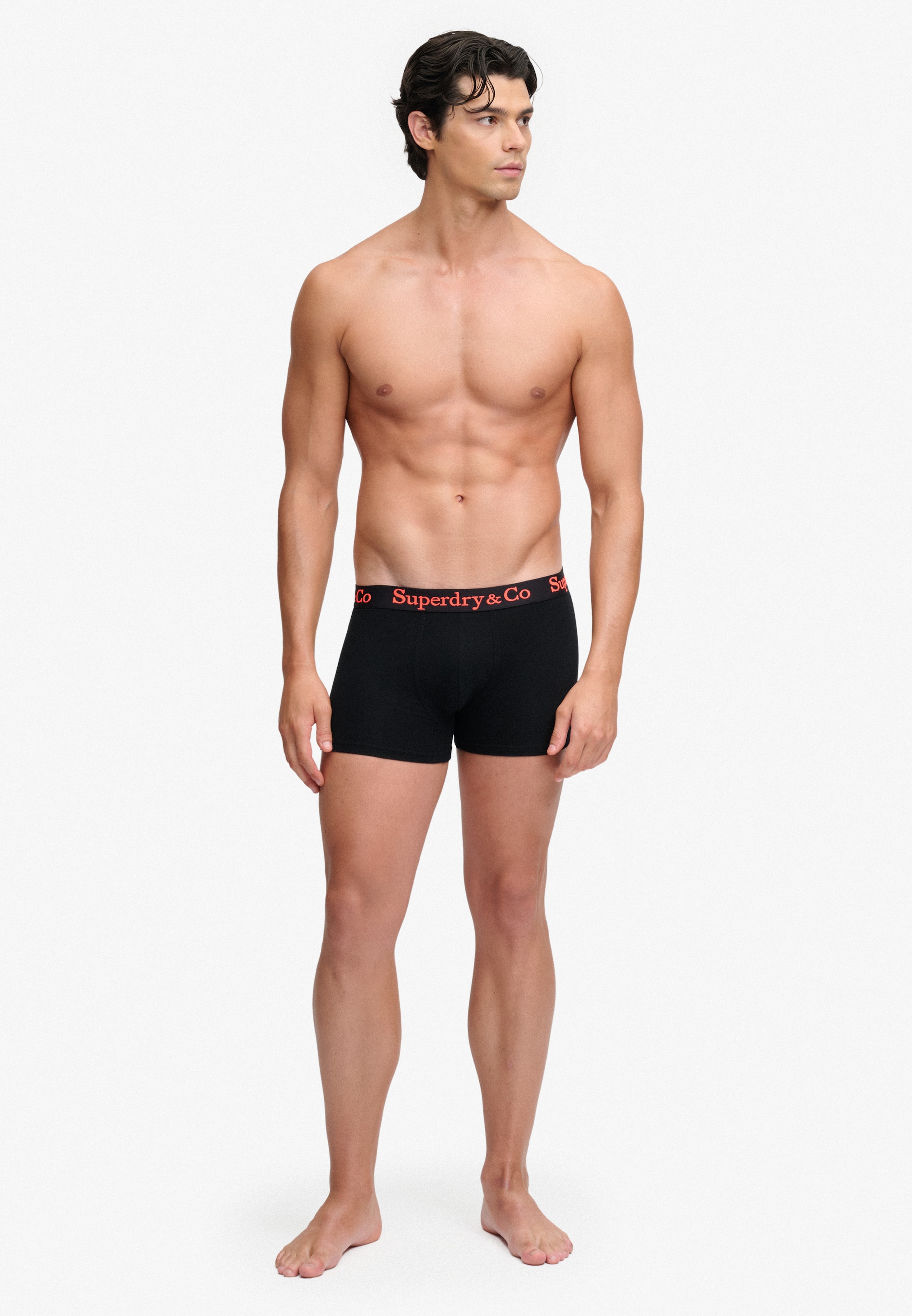 Superdry Boxershorts »SDRY & CO TRUNK TRIPLE PACK« Packung, 3 Stk. Baumwollmischung, slim fit