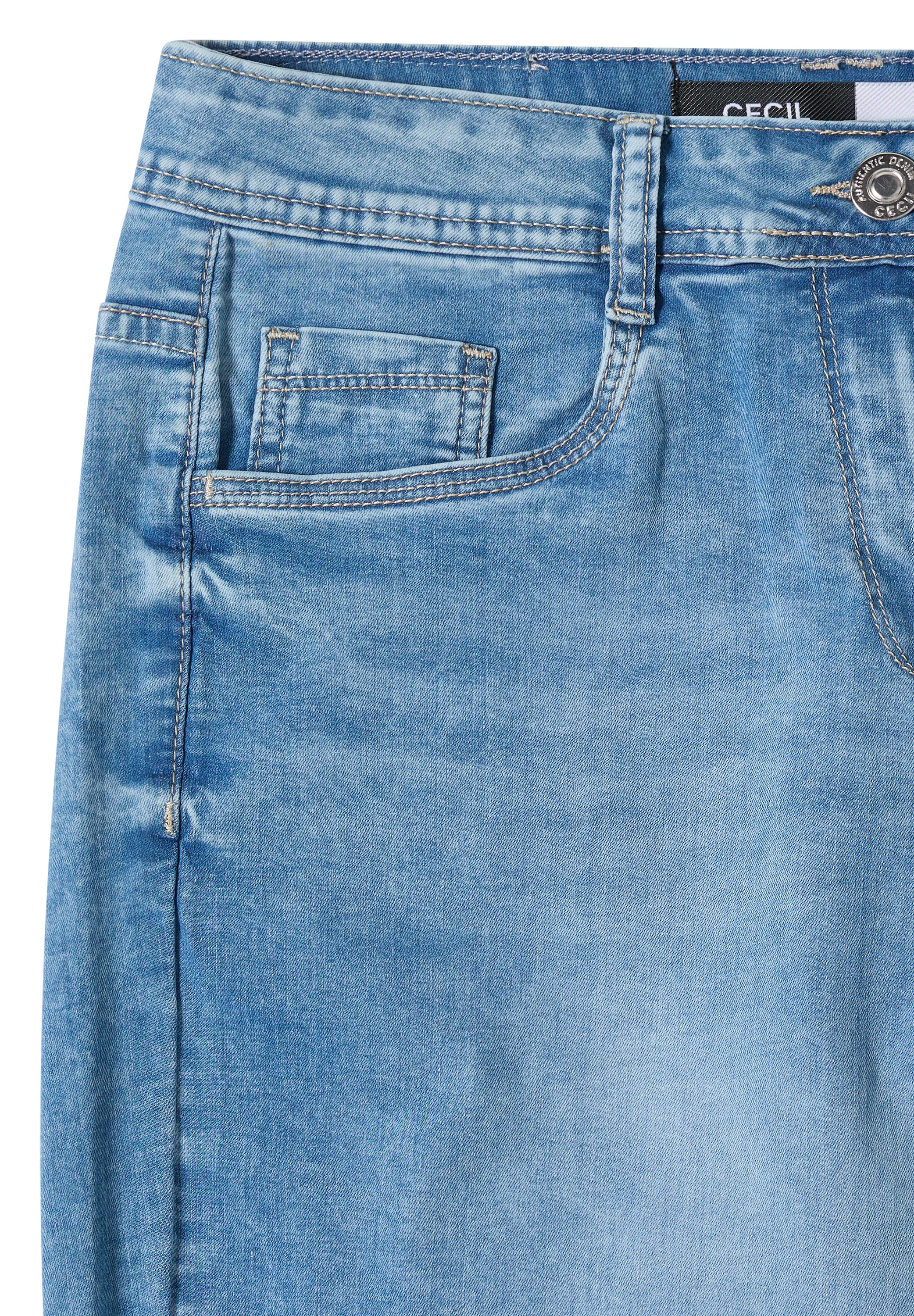 Cecil 3/4-Jeans »Style Neele« Loose Fit mit hoher Leibhöhe und weiter Beinform