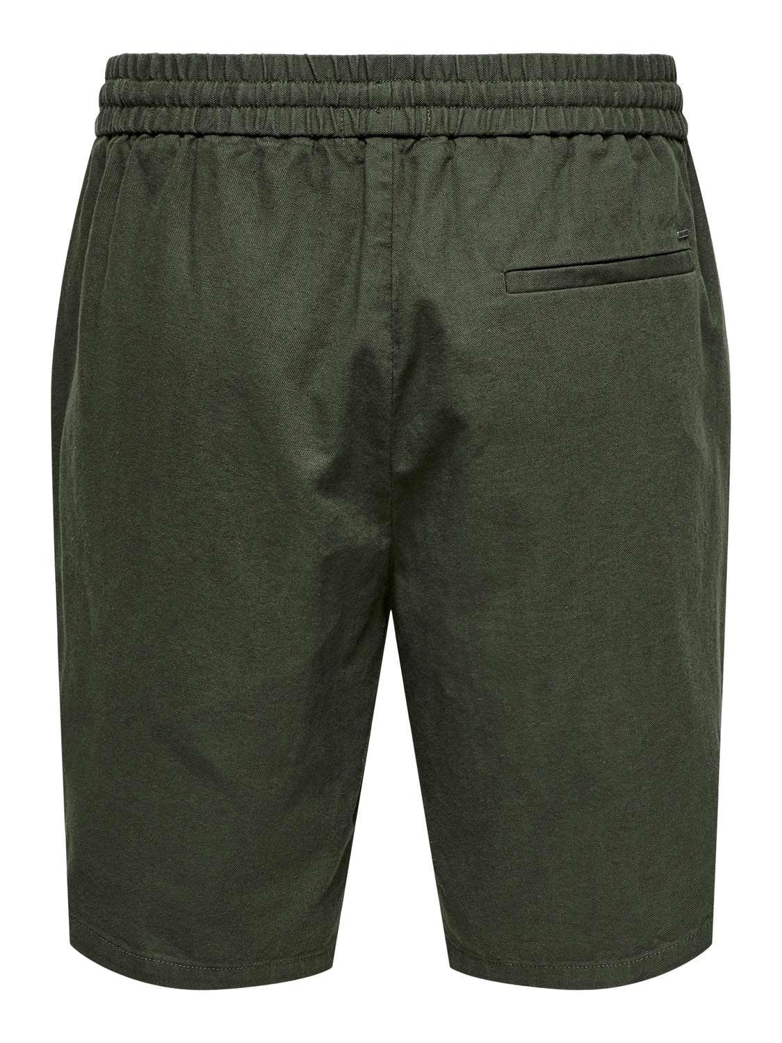 ONLY & SONS Shorts »ONSLINUS 0007 COT LIN SHORTS NOOS«