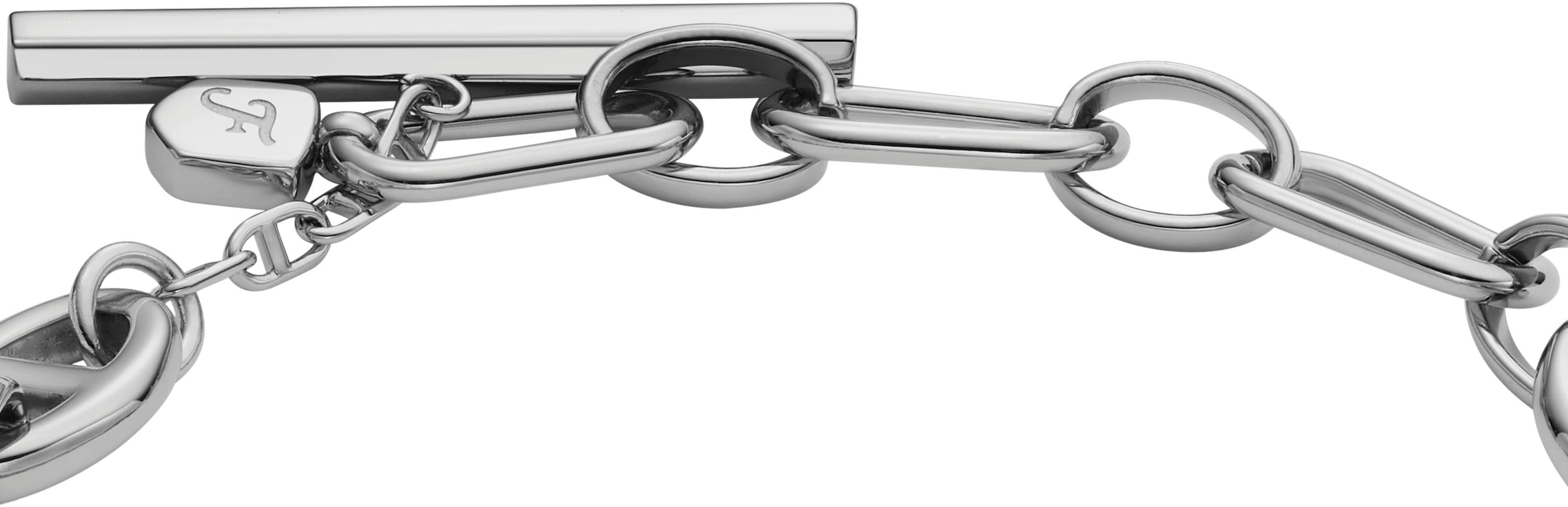 Fossil Armband »Schmuck Geschenk Edelstahl Armkette Heritage D-Link«