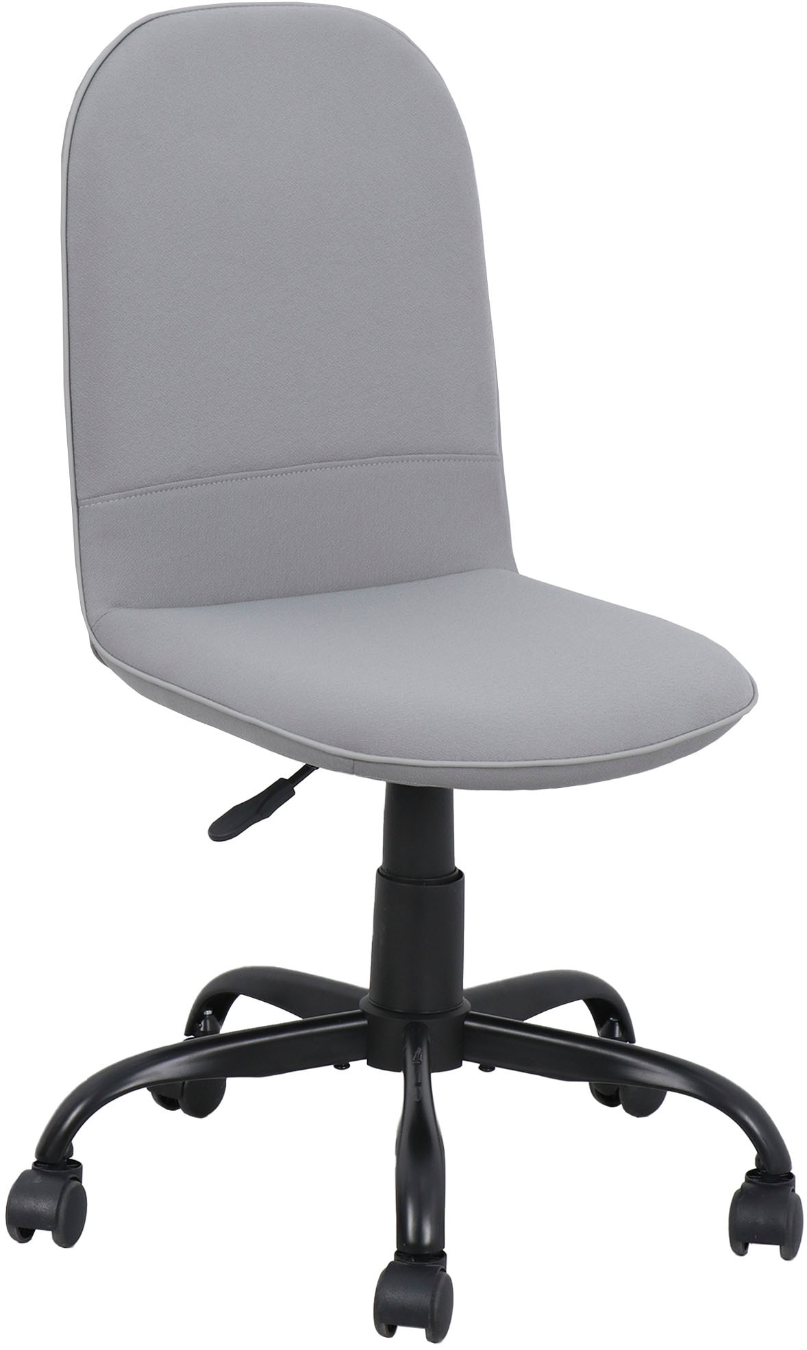 byLIVING, Bürostuhl »Trolly« () 1 Stk.moderner Kinderstuhl / Drehstuhl, clever zusammenklappbar, grau + schwarz, Metall, Polyester, B/H/T: 42 cm x 95 