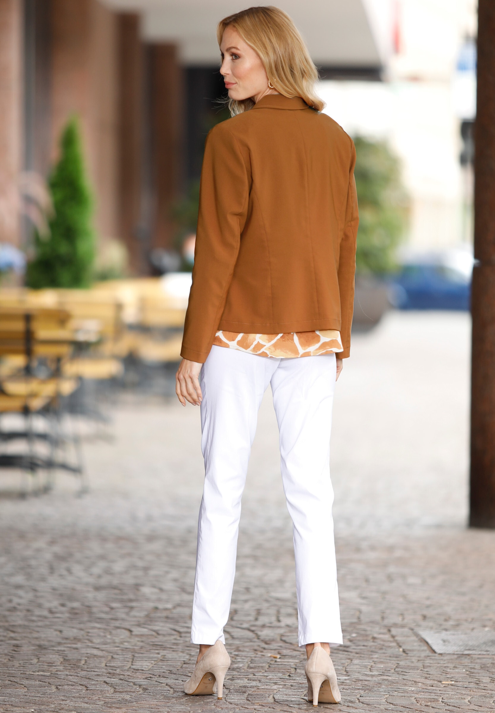 Sieh an! Stoffhose »Hose Bengalinhose mit Zierreißverschlüssen«