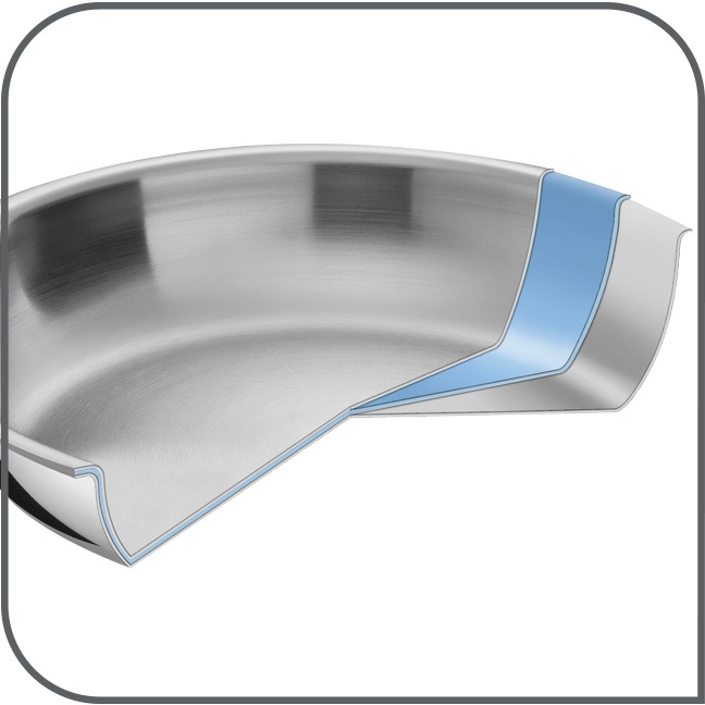 Tefal Bratpfanne »Eternal Mesh« Edelstahl 18/10 1 Stk. tlg. Triply3-Schicht-Material, Mesh-Beschichtung, alle Herdarten, Induktion