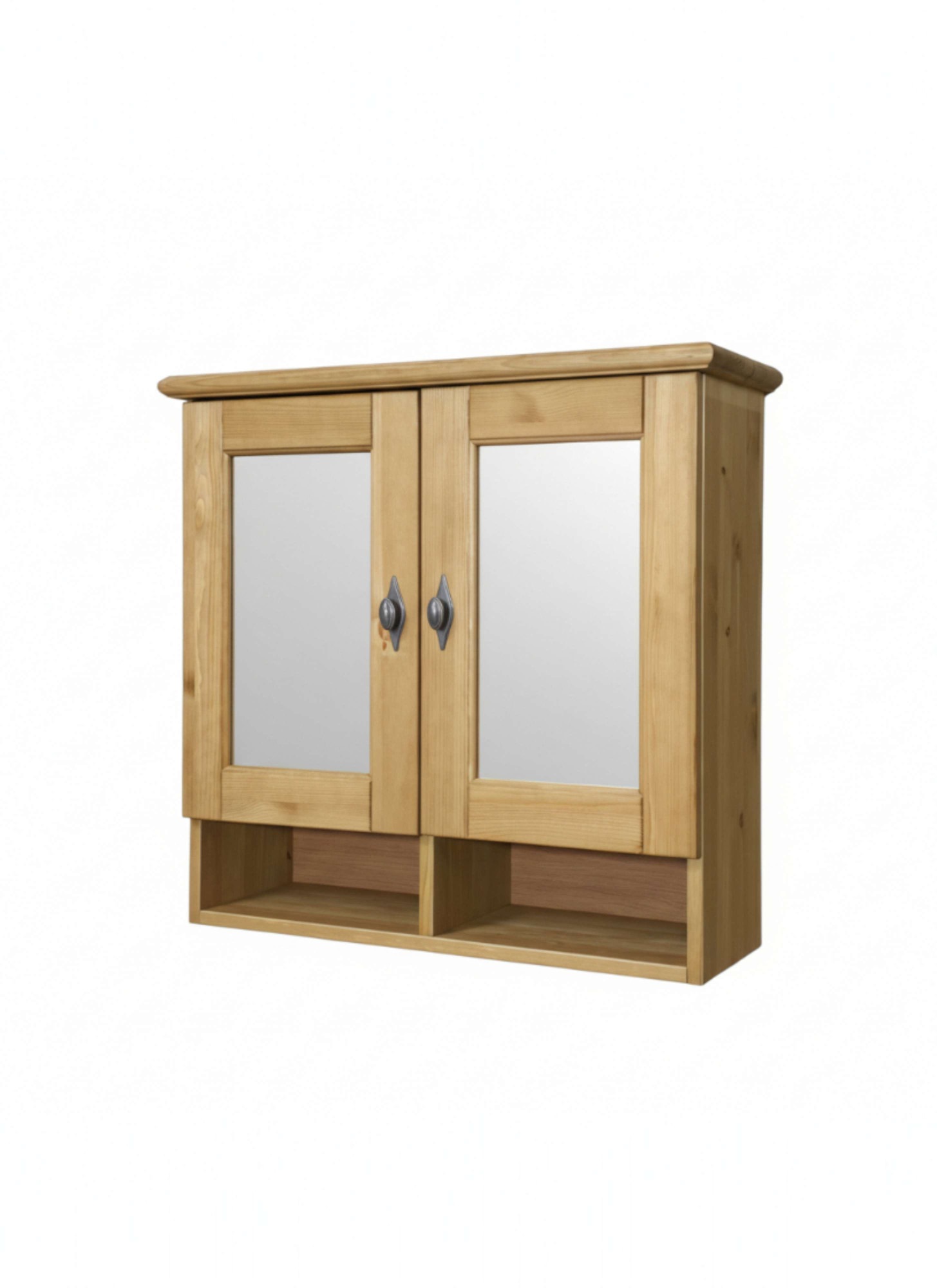 OTTO home Badezimmerspiegelschrank »Rauna« aus massiver Kiefer, Breite 64 cm, mit Spiegel, made in EU