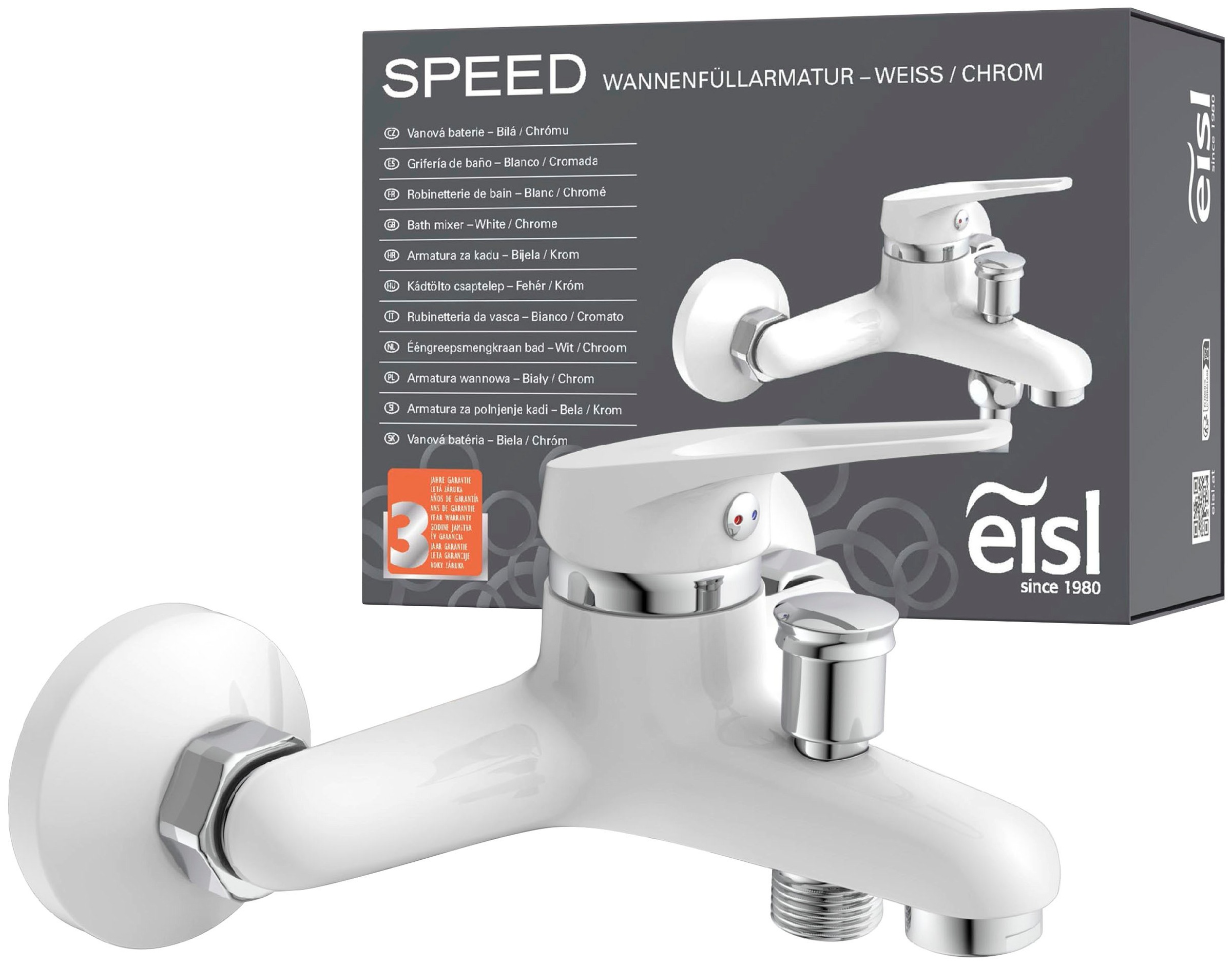 Eisl Badarmatur »3-teilige Serie SPEED« Set,  geräuscharm, Marken-Mischdüse