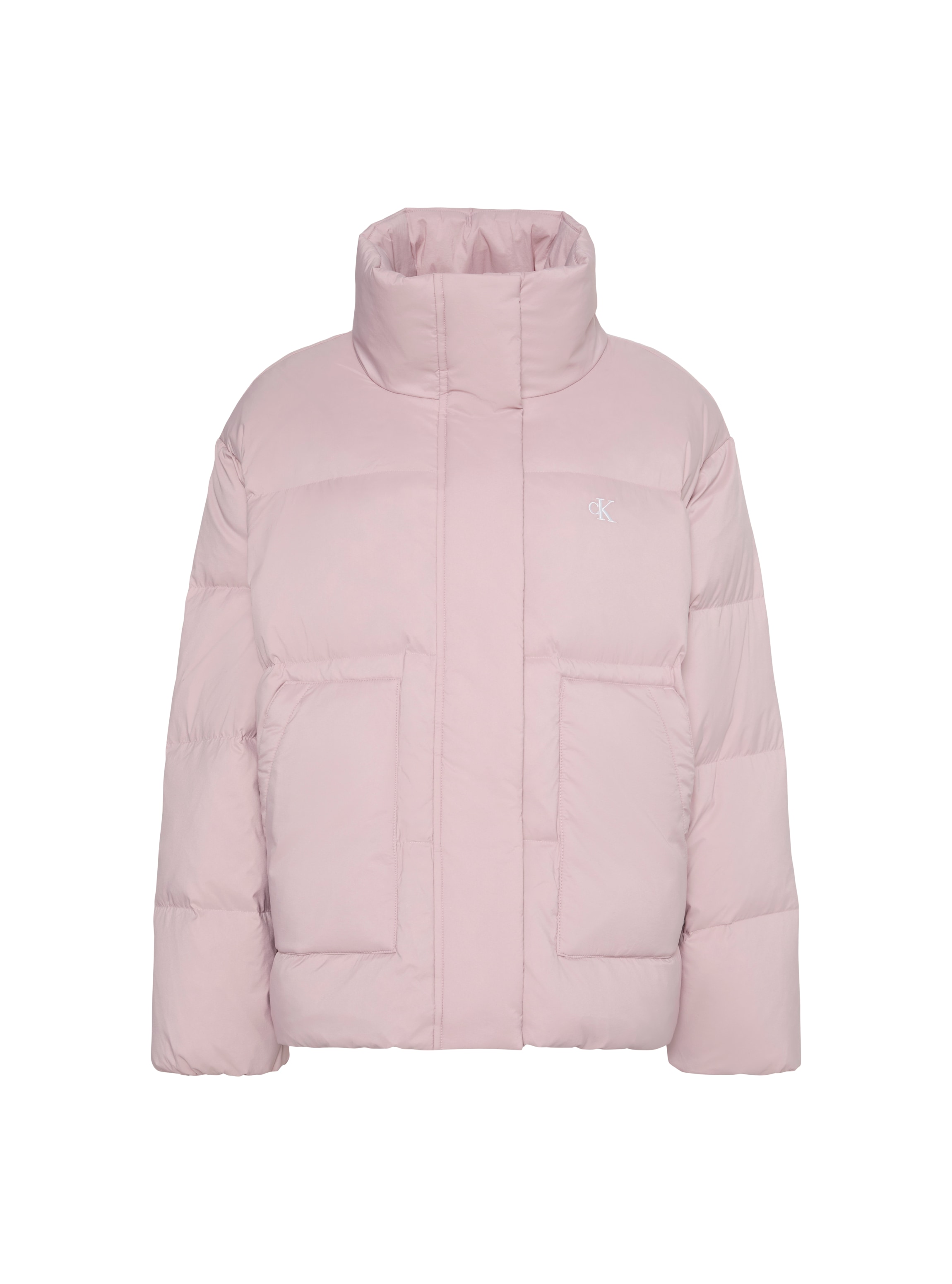 Calvin Klein Jeans Steppjacke »RELAXED STAND COLLAR DOWN« ohne Kapuze Regular fit mit Stehkragen