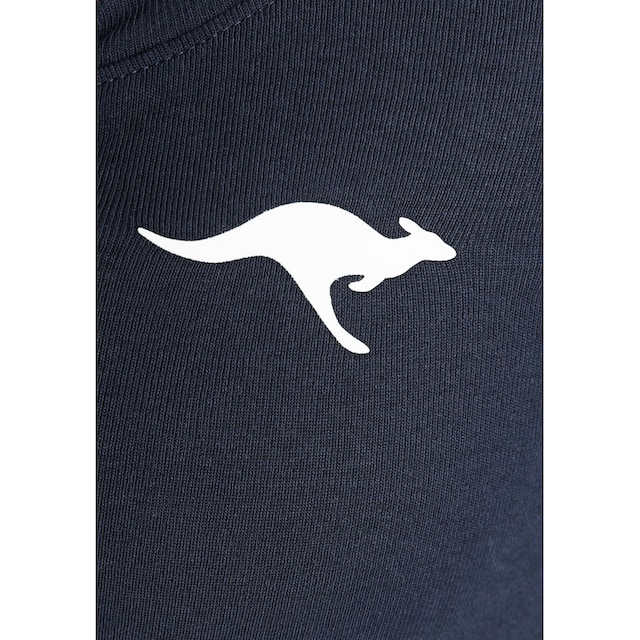 KangaROOS Langarmshirt, mit Känguru-Logodruck und Knopfleiste bei ♕