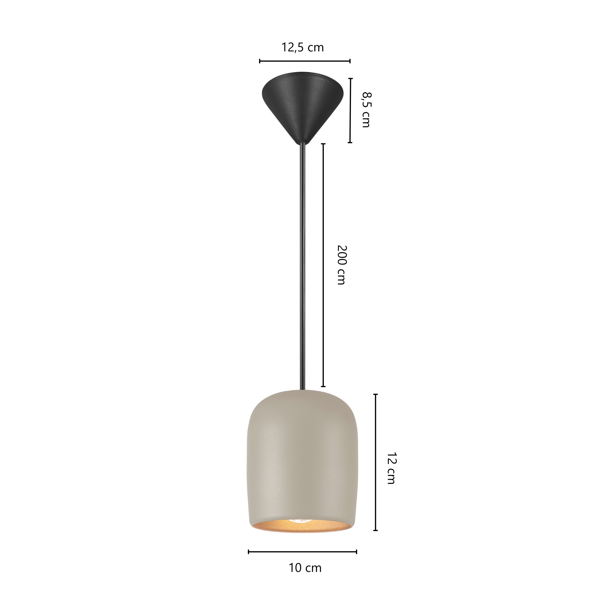 Nordlux Pendelleuchte »Notti«, Leuchtmittel E27 | ohne Leuchtmittel, kleines, organisches, elegant geformtes Pendel, weiches Licht