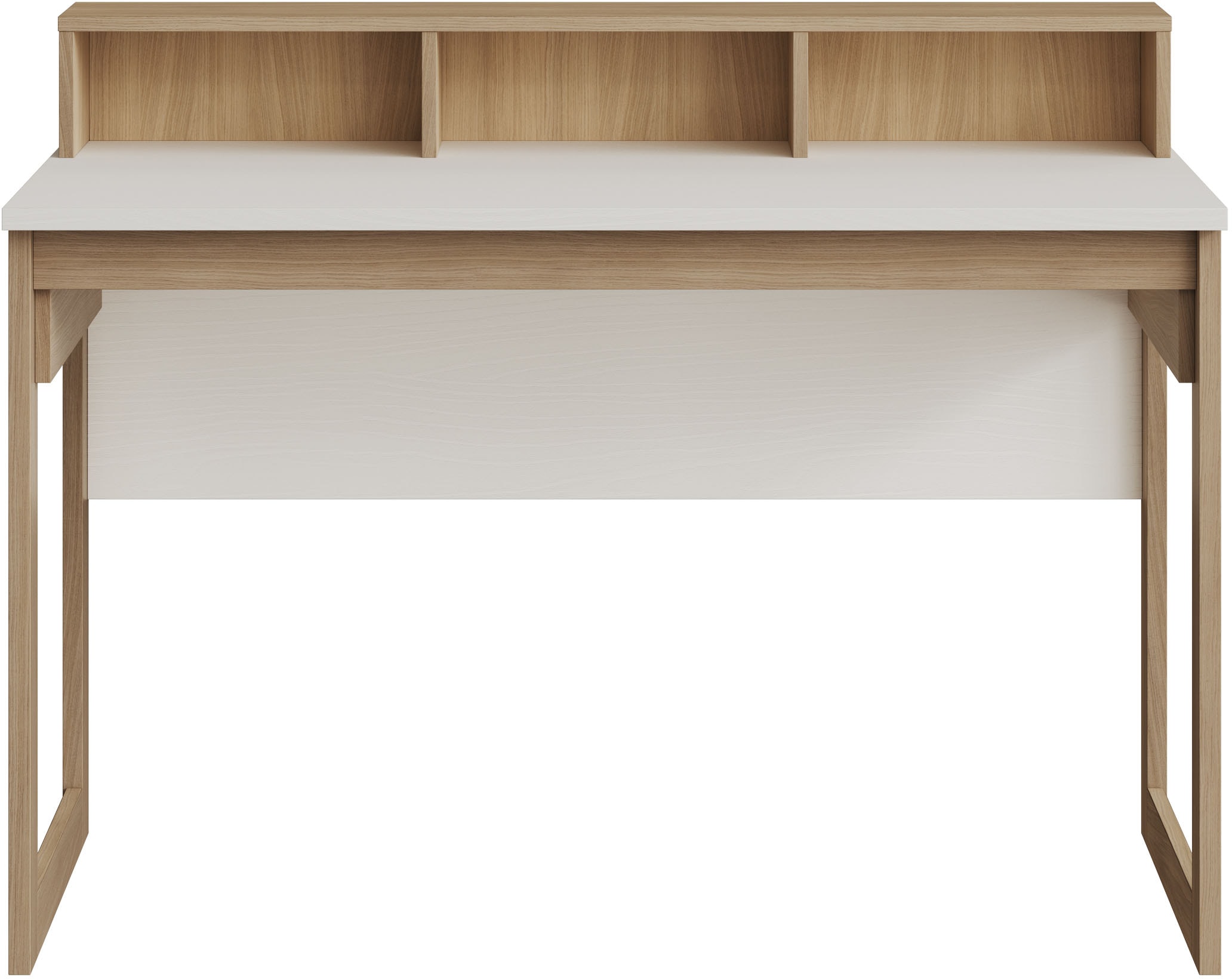 Home affaire Schreibtisch »Stranda, Arbeitstisch im Skandi Style, Bürotisch in zwei Farben« moderner Computertisch, wohnliches Home Office