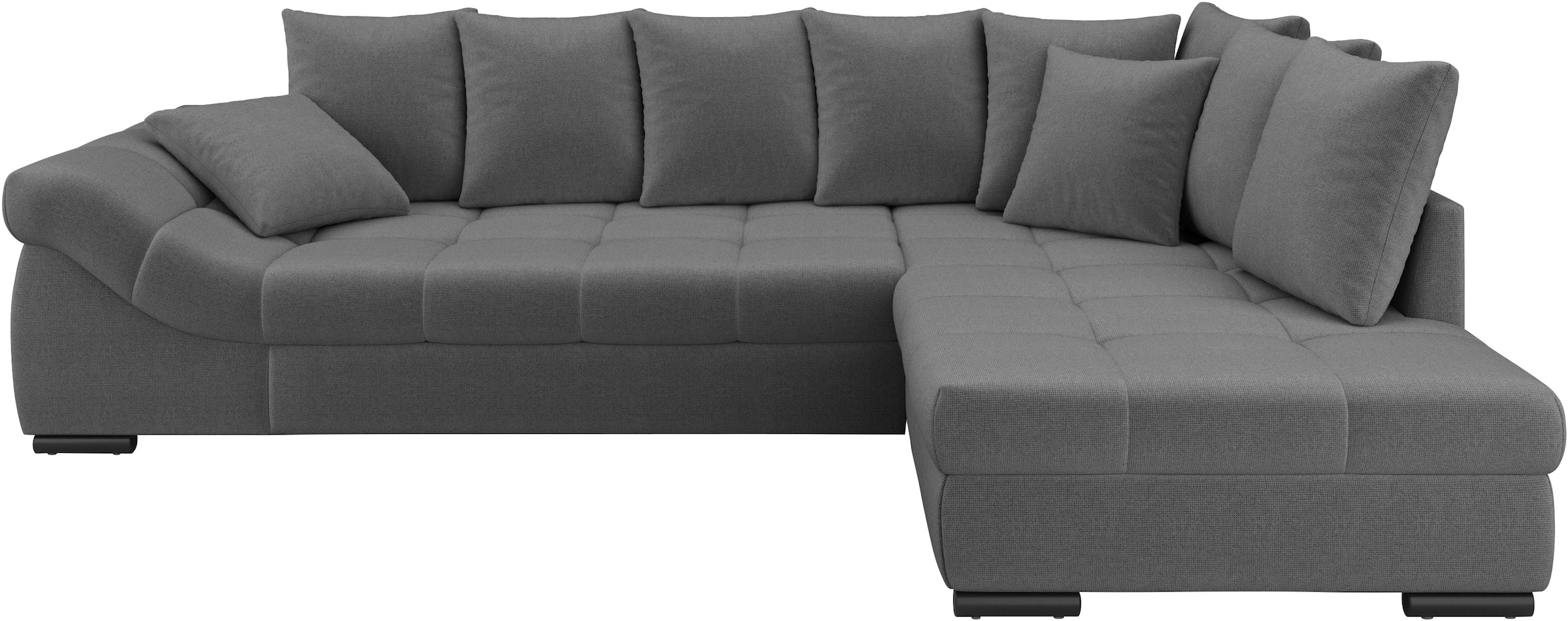 Mr. Couch Ecksofa »Pietro, L-Form, mit Bett, wahlweise mit Kaltschaum« mit Bett und wahlweise mit Kaltschaum