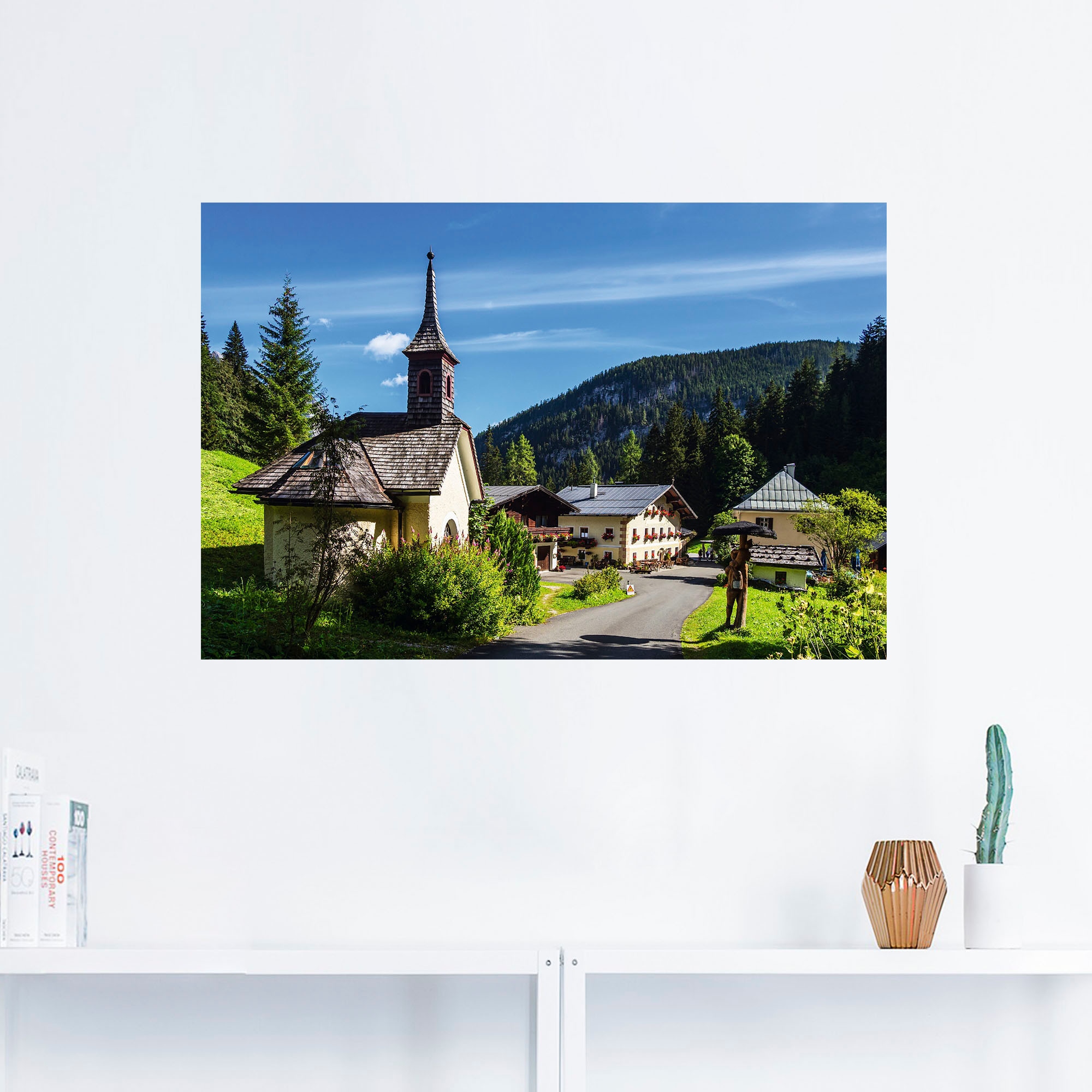 Artland Wandbild »Hirschbichl im Berchtesgadener Land«, Gebäude, (1 St.),  als Alubild, Leinwandbild, Wandaufkleber oder Poster in versch. Größen auf  Raten kaufen