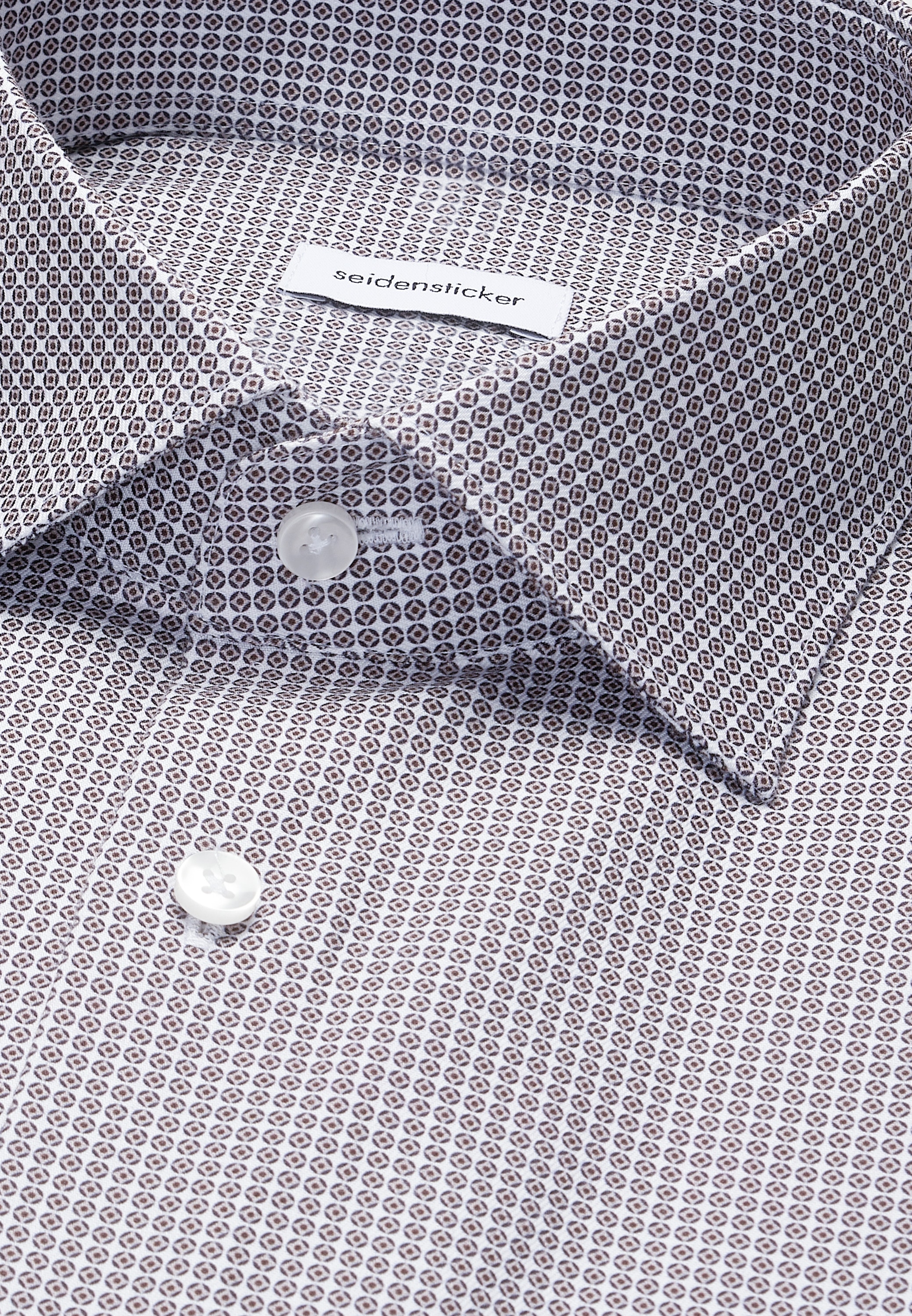 seidensticker Businesshemd »Schwarze Rose« Slim 1/2 Kentkragen Druck