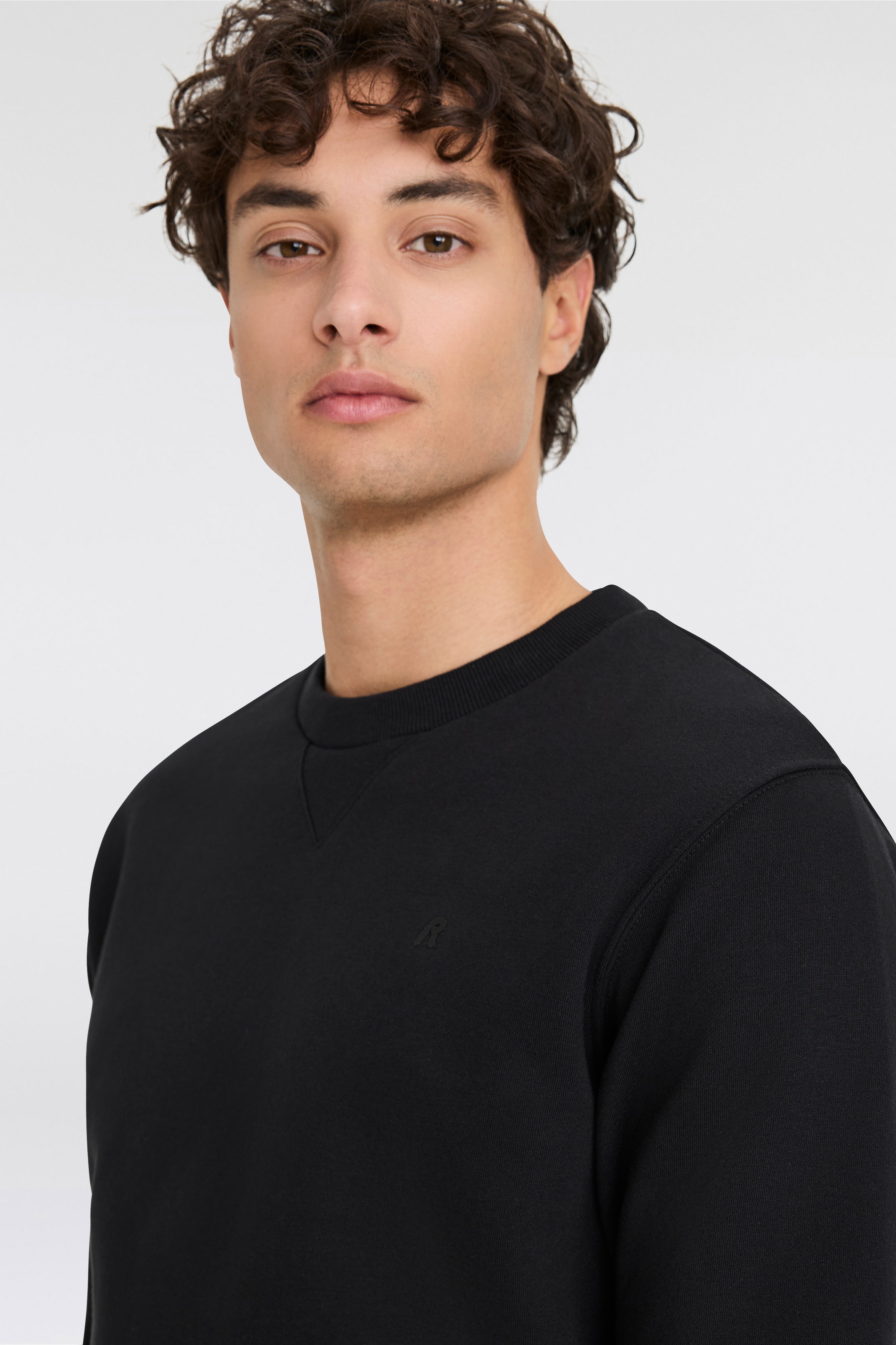 Replay Sweatshirt , mit V-Einsatz am Halsausschnitt
