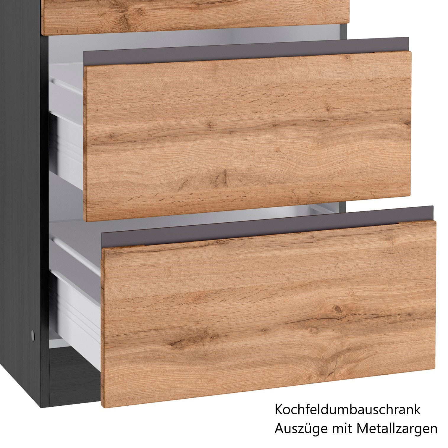 KOCHSTATION Küchenzeile »KS-Riesa« Stellbreite 360 cm, wahlweise mit Induktionskochfeld