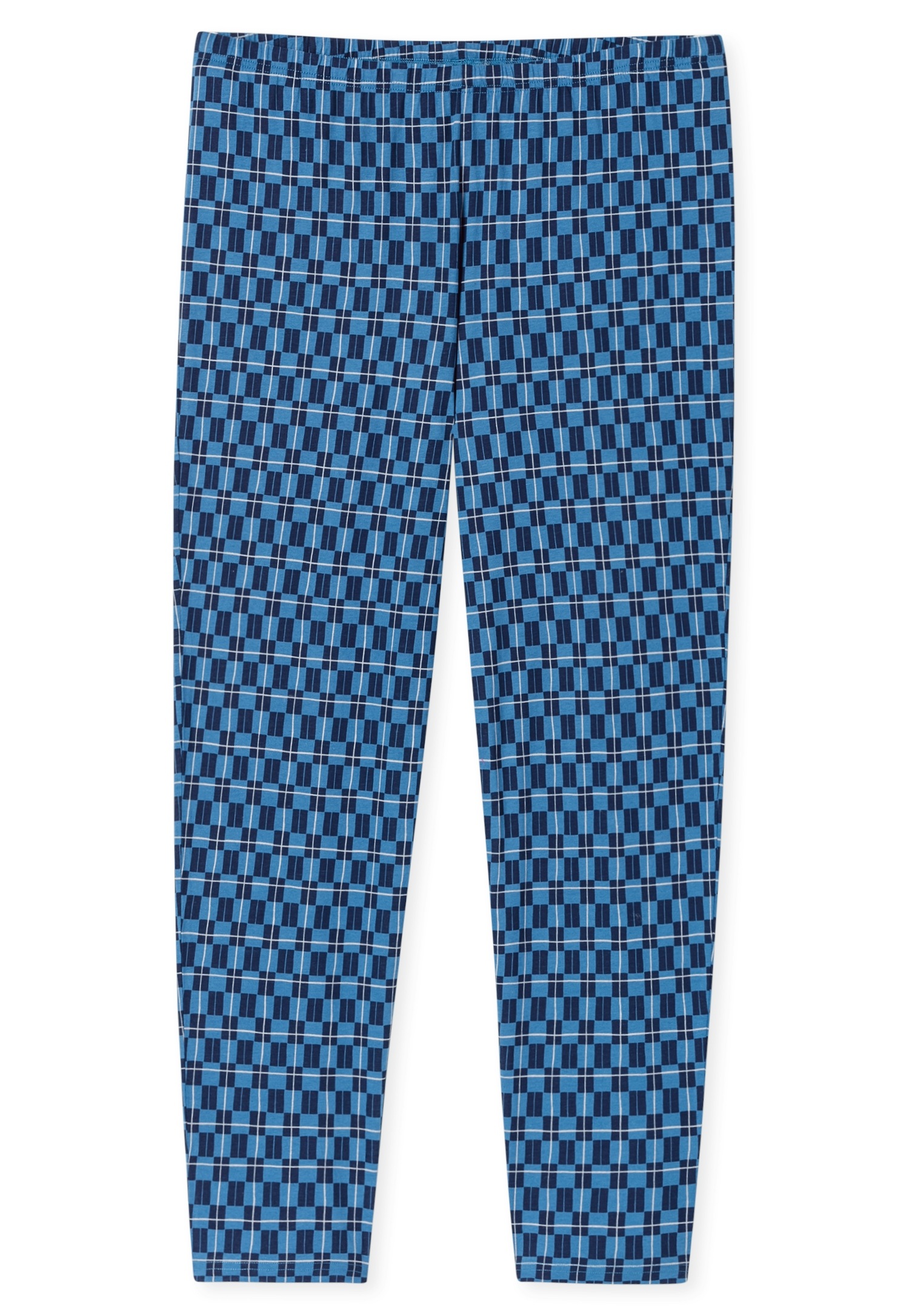 Schiesser Schlafanzug »Casual Essentials« 2 tlg. mit unifarbenem Langarmshirt mit rundem Halsausschnitt