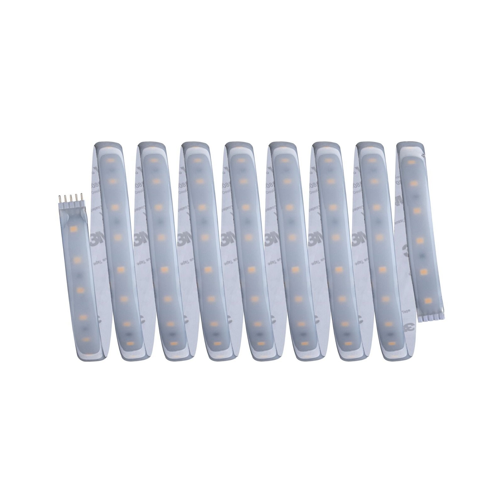 Paulmann LED-Streifen »MaxLED 500 Basisset 3m 18W 230/24V 36VA Silber Kunststoff«, 1 St.-flammig, IP44 Cover 2700K