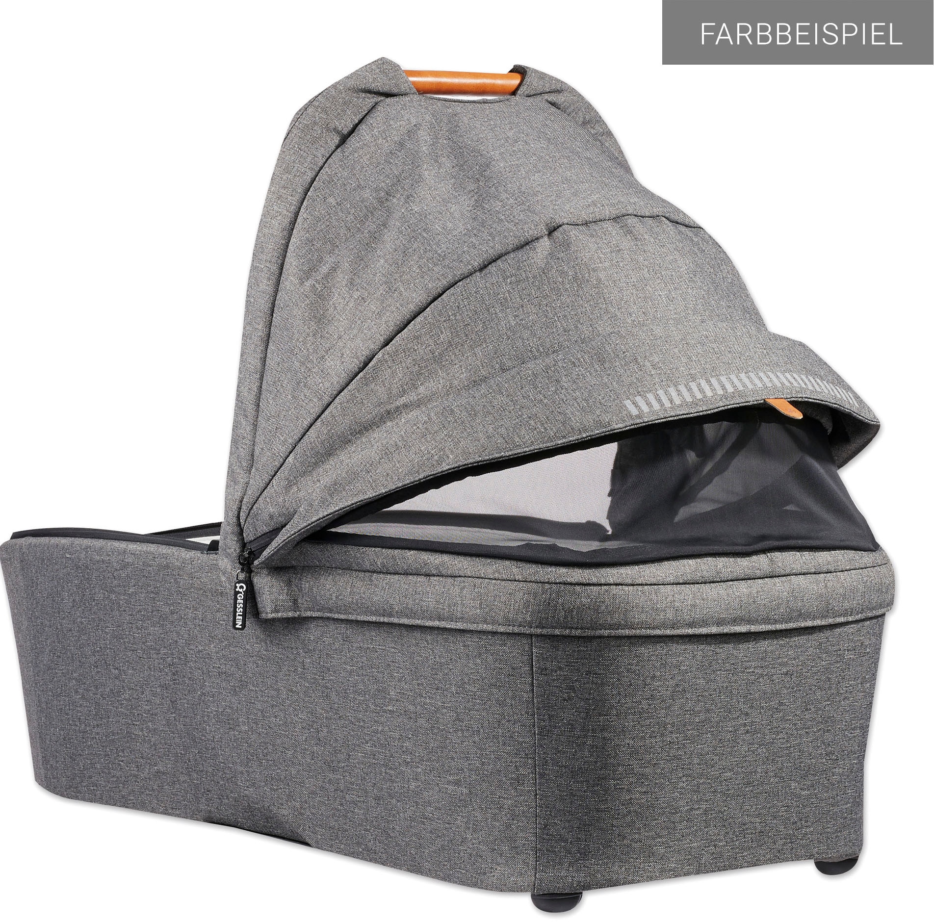 Gesslein Kombi-Kinderwagen »FX4 Soft+ mit Aufsatz Style, moos/tabak«, mit Babywanne C3 und Babyschalenadapter