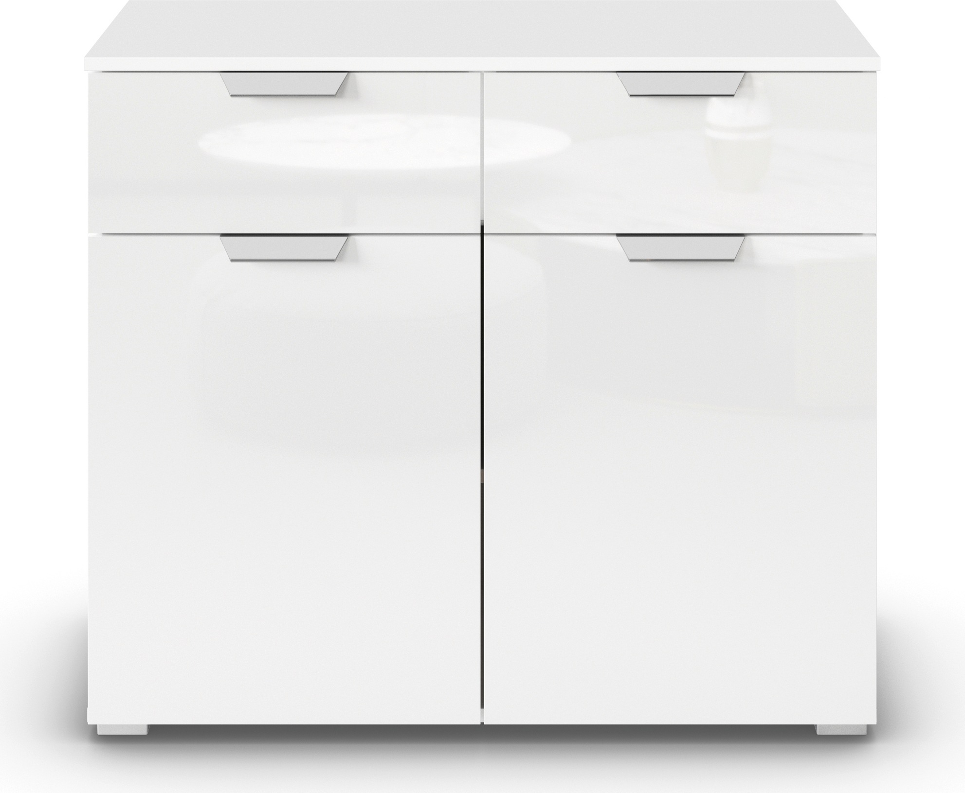 rauch Kombikommode »Glamour by Aditio«, mit Hochglanzfront, 2 Schubladen mit Softclose-Funktion