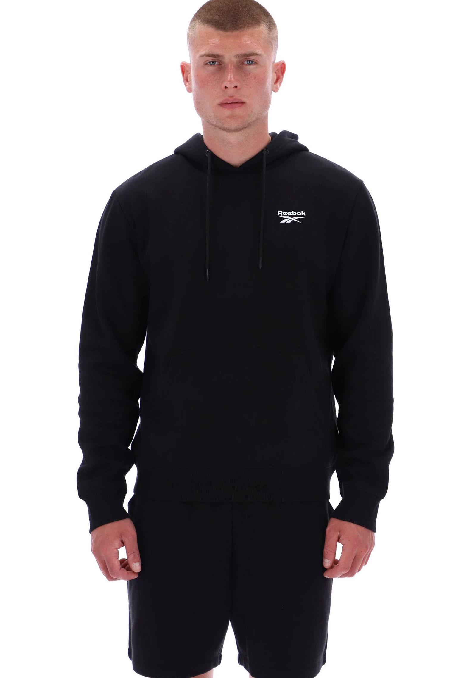 Reebok Kapuzensweatshirt »NOAH SMALL LOGO HOODY«, mit Kapuze, aus Baumwolle und Polyester, in mehreren Größen erhältlich
