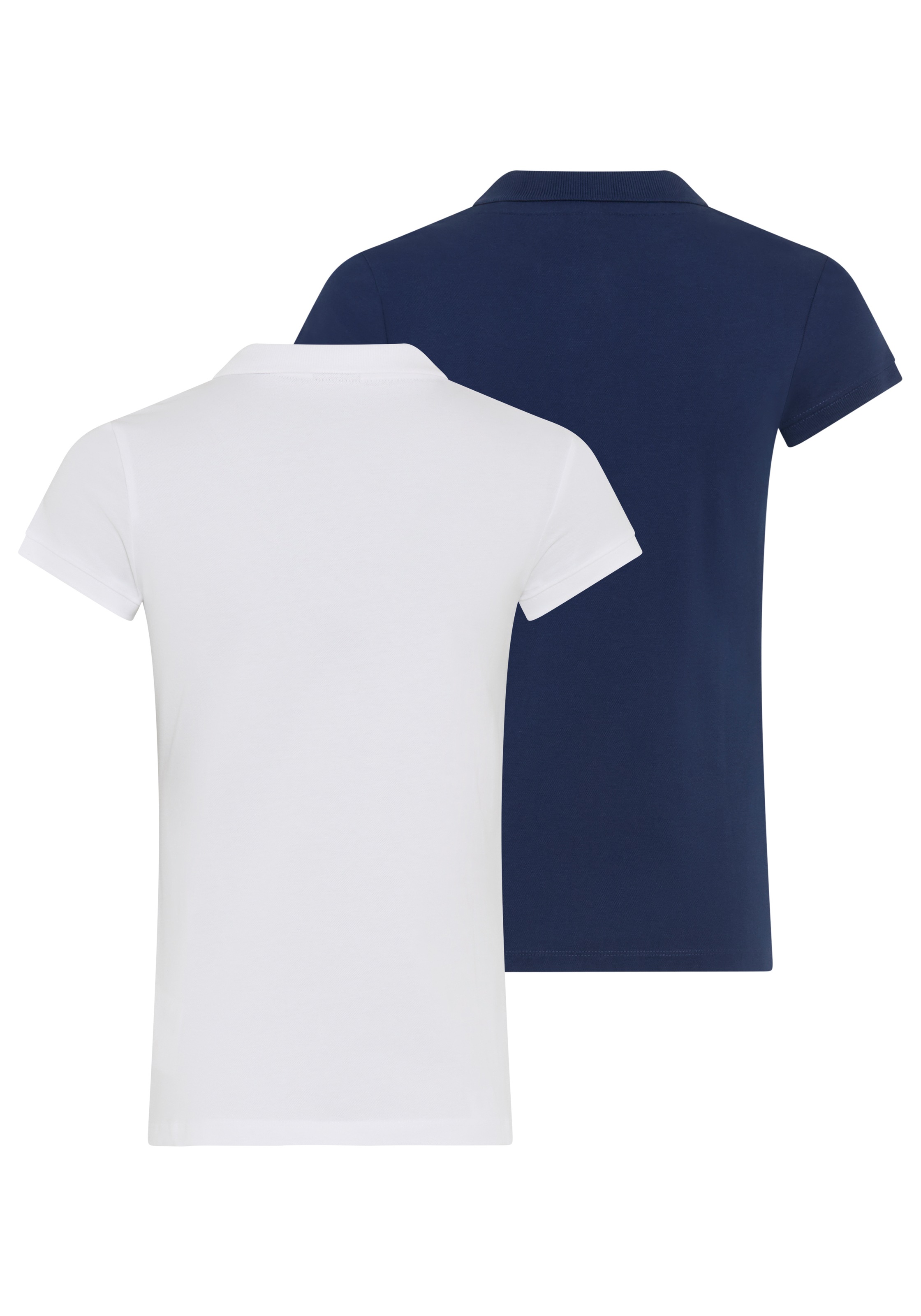 H.I.S Poloshirt 2er-Pack,  Kurzarm,  figurbetonte Passform,  mit klassischem Polokragen