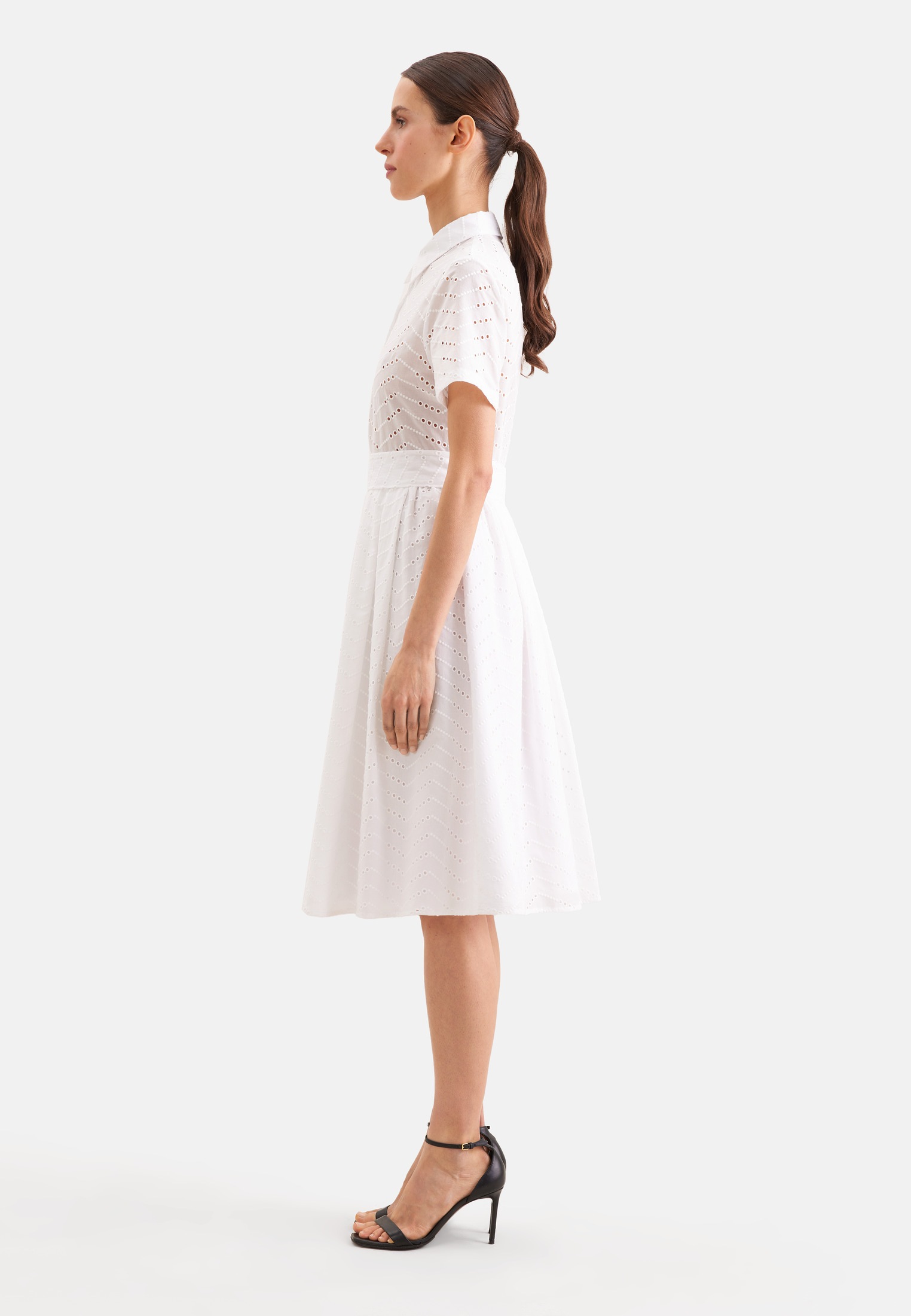 seidensticker Sommerkleid 1/1 Kragen Stickerei