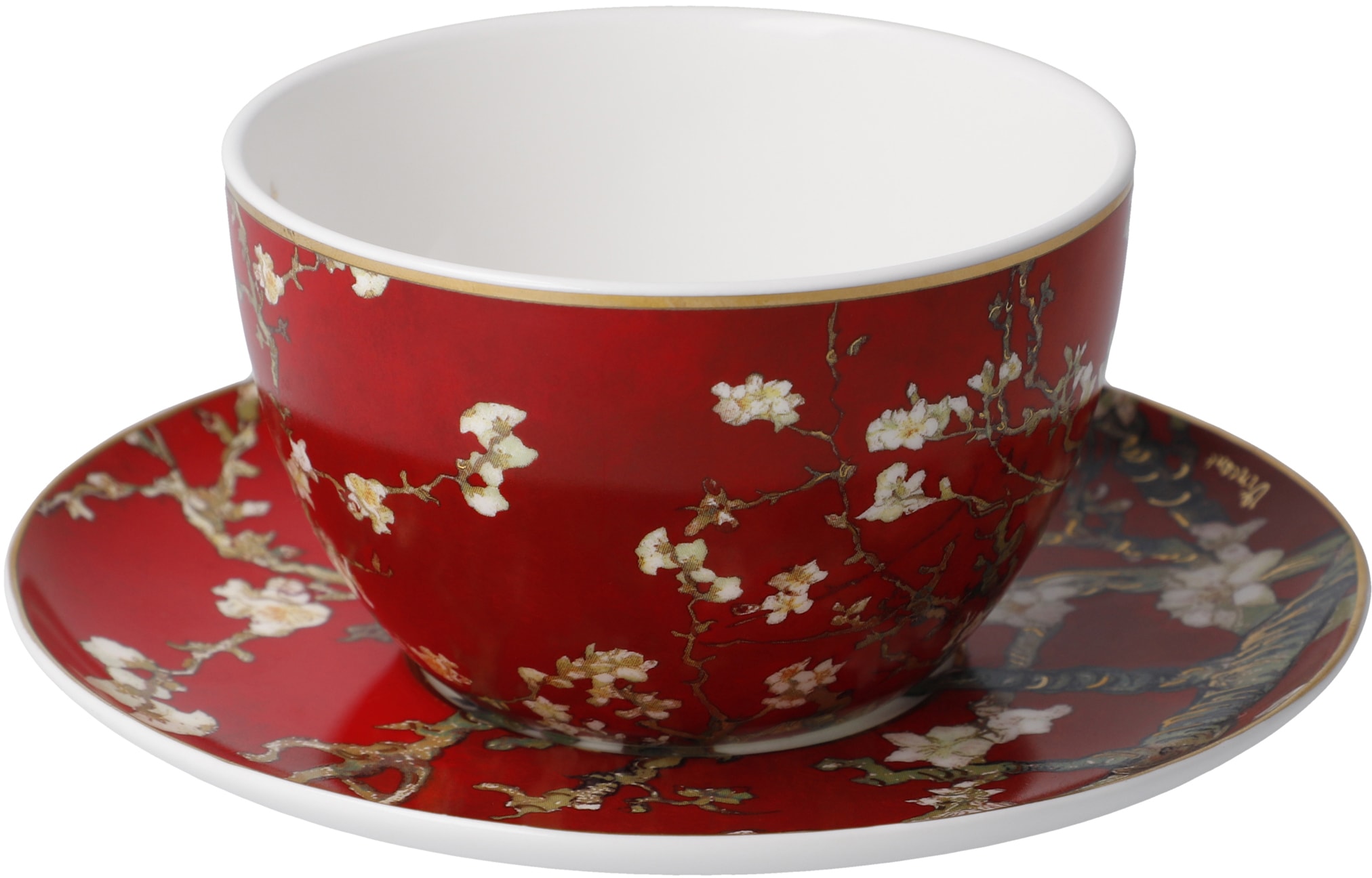 Goebel Tasse »Van Gogh«, Artis Orbis, Tee-/Cappuccinotasse, Vincent van Gogh - Mandelbaum Rot