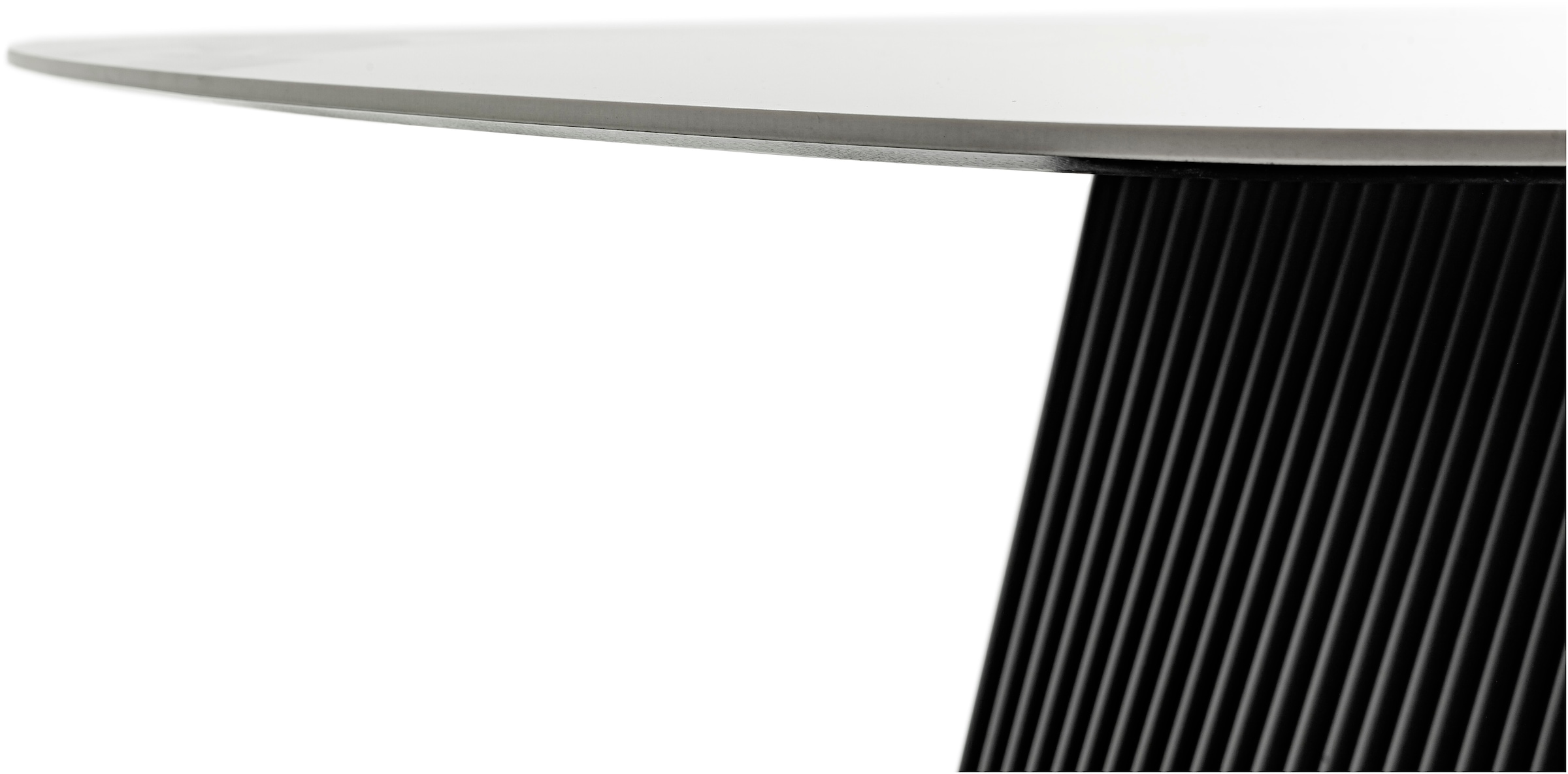 MCA furniture Esstisch »TOBELO Wangentisch 180x90cm«, (1 St.), Keramik, Metall, weiß marmoriert, dining table, 4-6 Personen