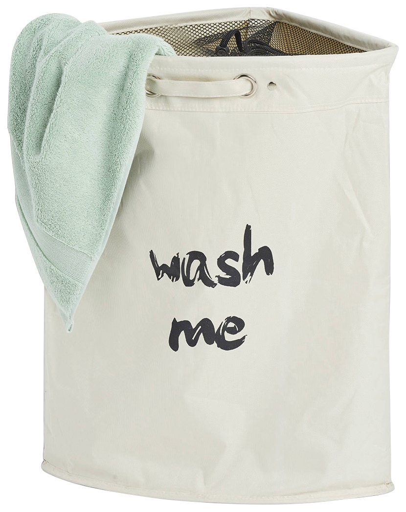 Zeller Present Wäschesack »Wäschekorb, Wash me«, BxTxH: 34x34x56 cm