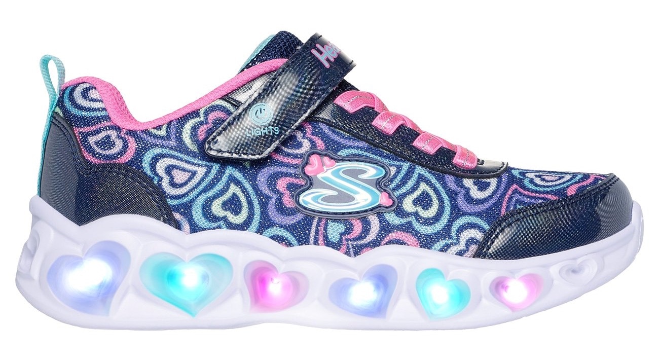 Skechers Sneaker »HEART LIGHTS«, Blinkschuh mit Herz-Laufsohle, Größenschablone zum Download