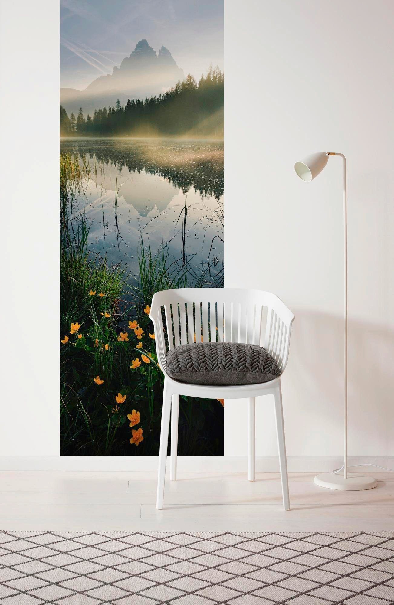 Komar Vliestapete »Digitaldruck Vlies -  Morning Mist - Größe 100 x 280 cm« bedruckt glatt Wohnzimmer, Schlafzimmer