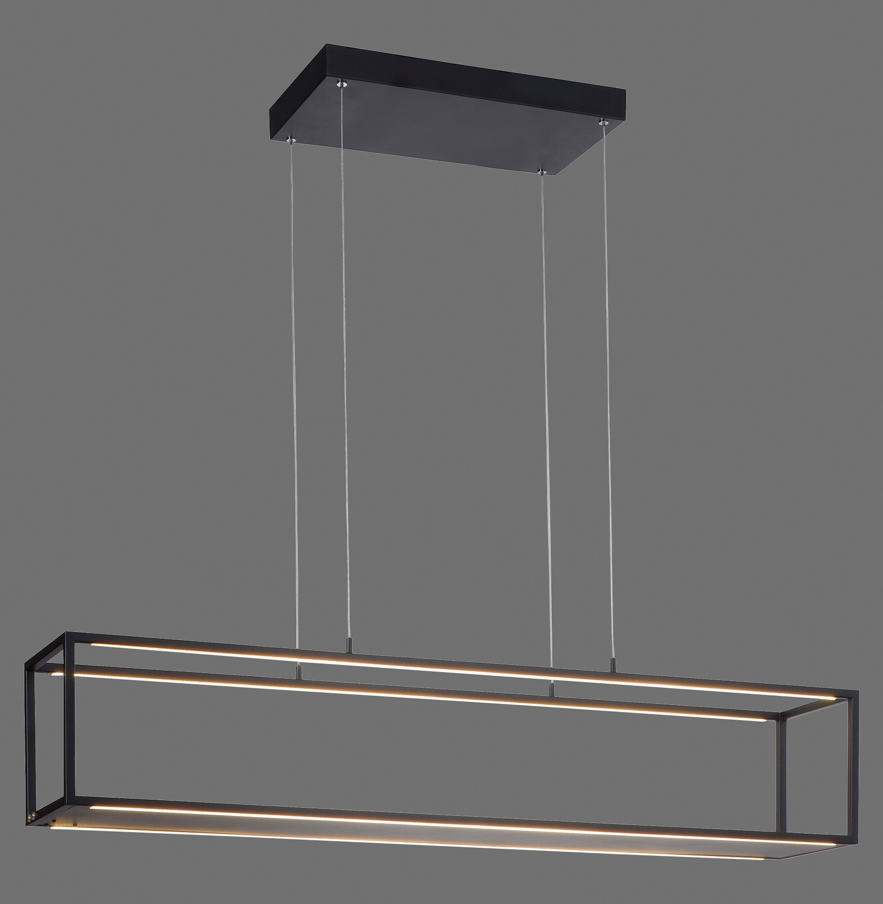 Places of Style LED Pendelleuchte »Cashel«, 4 flammig, Leuchtmittel LED-Board | LED fest integriert, LED Pendelleuchte, warmweißes Licht, 3000 K, inkl 3-Stufen-Touchdimmer