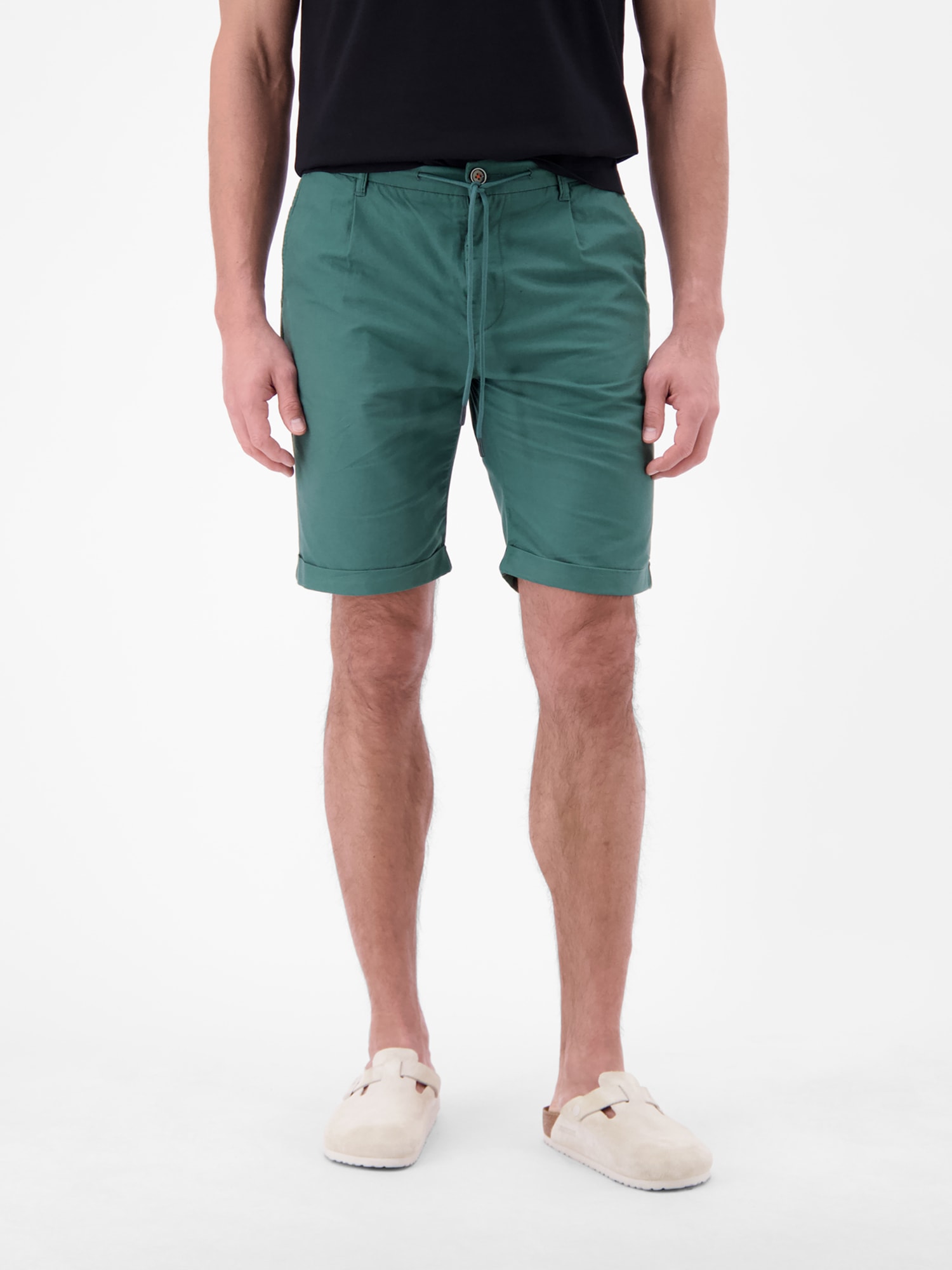 LERROS Chinoshorts »Chino-Shorts aus Baumwoll-Leinen-Mischgewebe«  Chino Hose Herren kurz, Tunnelzugbund und Gürtelschlaufen, 4 Taschen