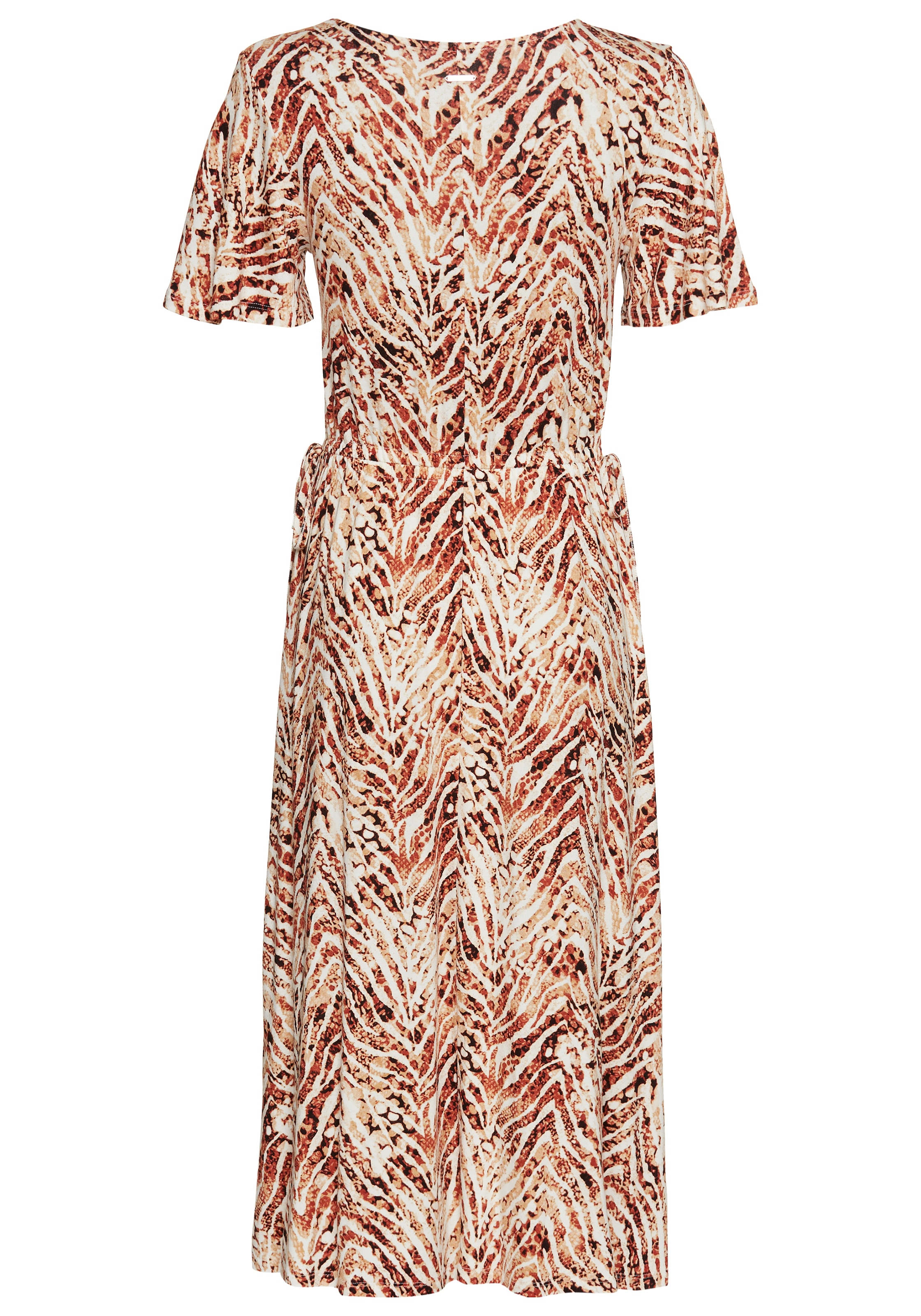 Laura Scott Sommerkleid, auffälliger Bund mit Schleifenbindung, Midikleid - NEUE KOLLEKTION