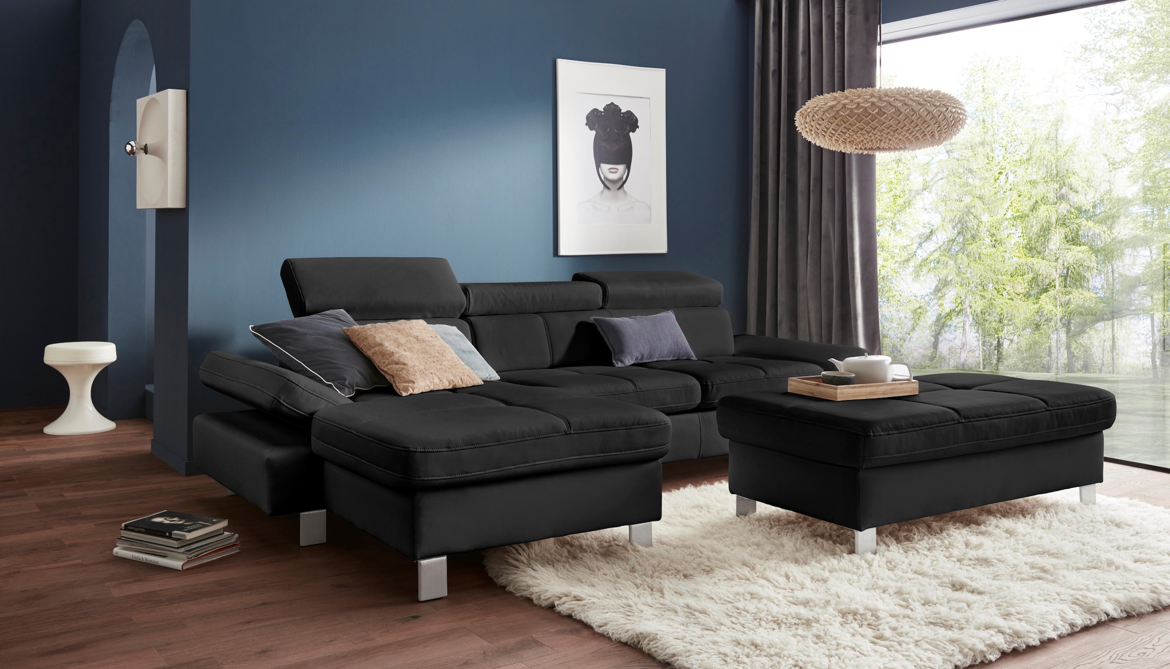 exxpo - sofa fashion Hocker »Fiji Bankhocker mit Staufach unter der Sitzfläche« elegant modern mit toller Detailverarbeitung