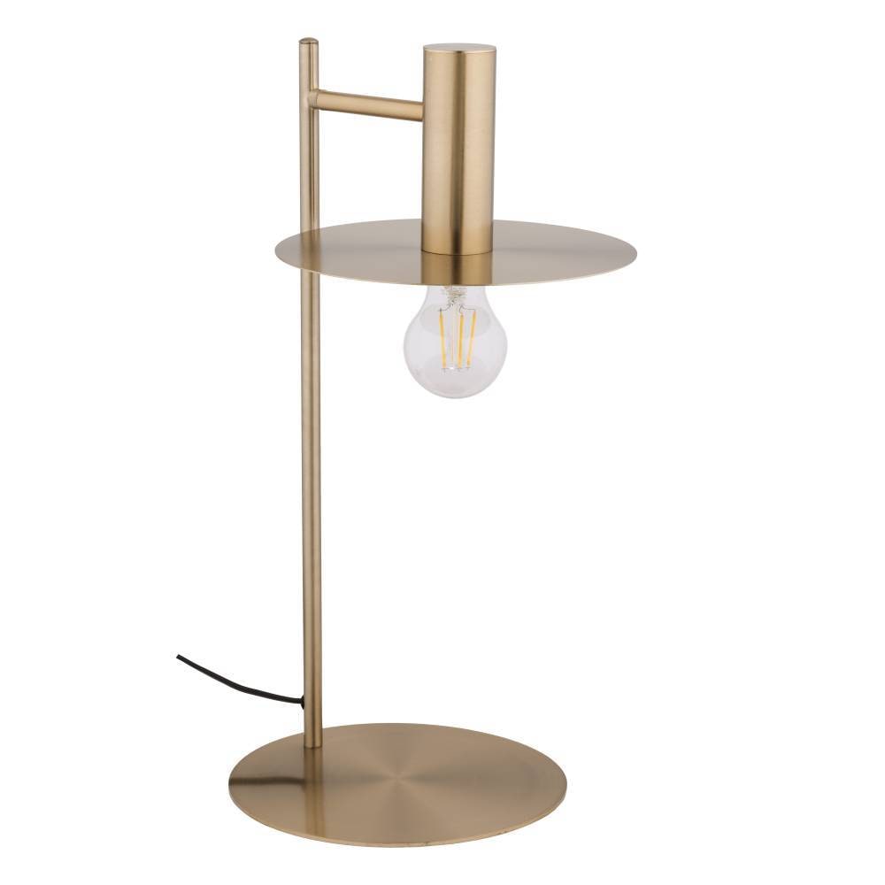 EGLO Tischleuchte »ESCANDELL« E27 1 Stk. Nachttischlampe, Tischleuchte aus Metall in Messing-gebürstet, E27