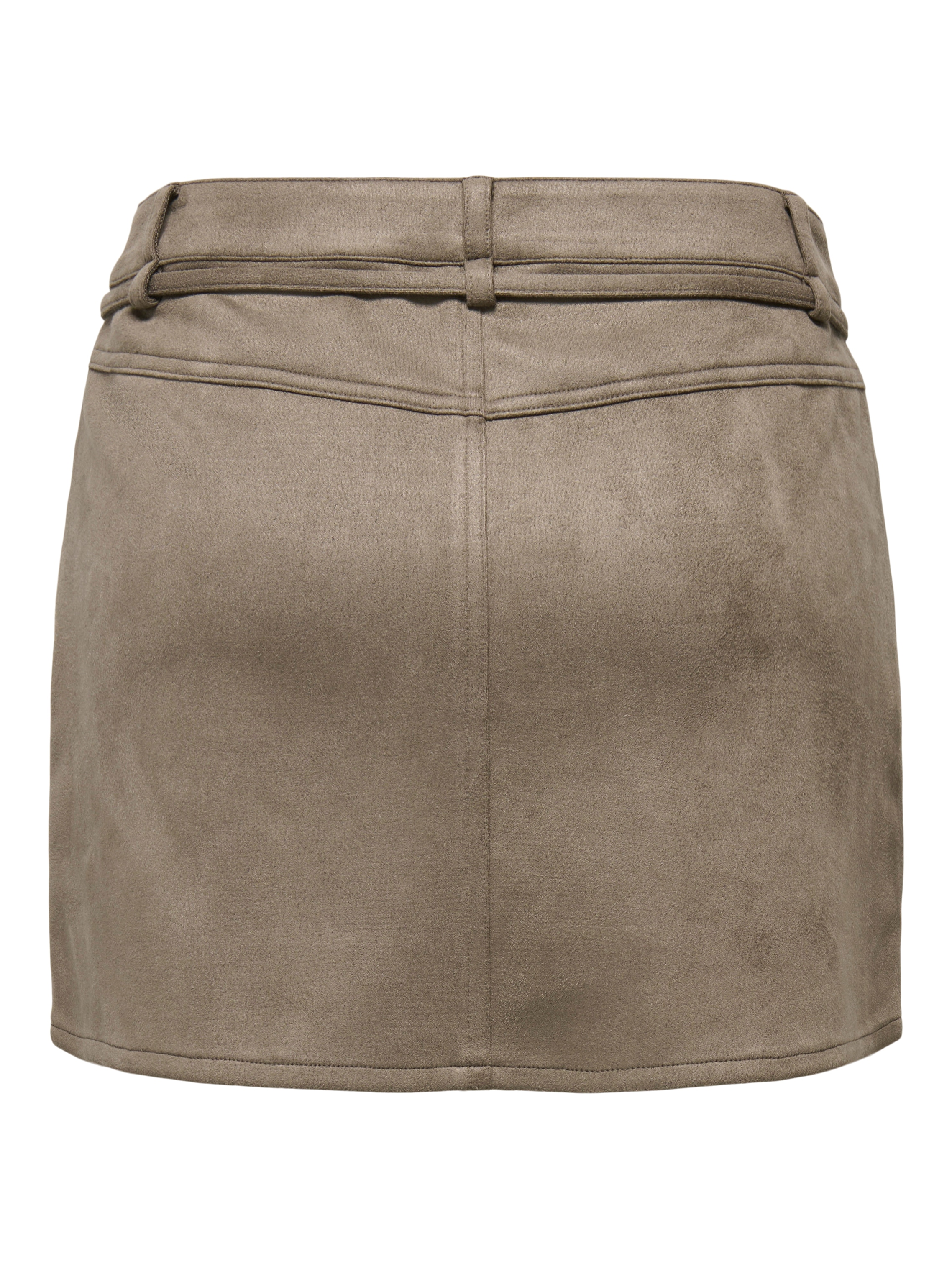 ONLY Minirock »ONLMIRA HW FAUX SUEDE BELT SKIRT CC PNT« Materialmix, Wildlederimitat mit Stretch