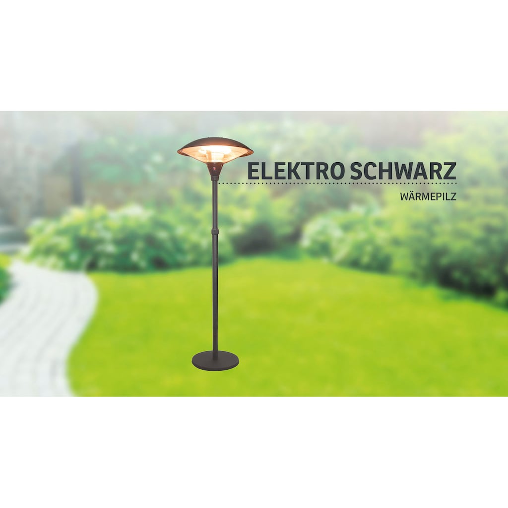 Sonnenkönig Terrassenstrahler »Wärmepilz Elektro Schwarz«, 2100 W