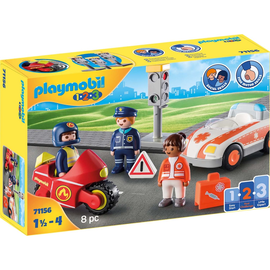 Playmobil® Konstruktions-Spielset »Helden des Alltags (71156), Playmobil 1-2-3«, (8 St.)