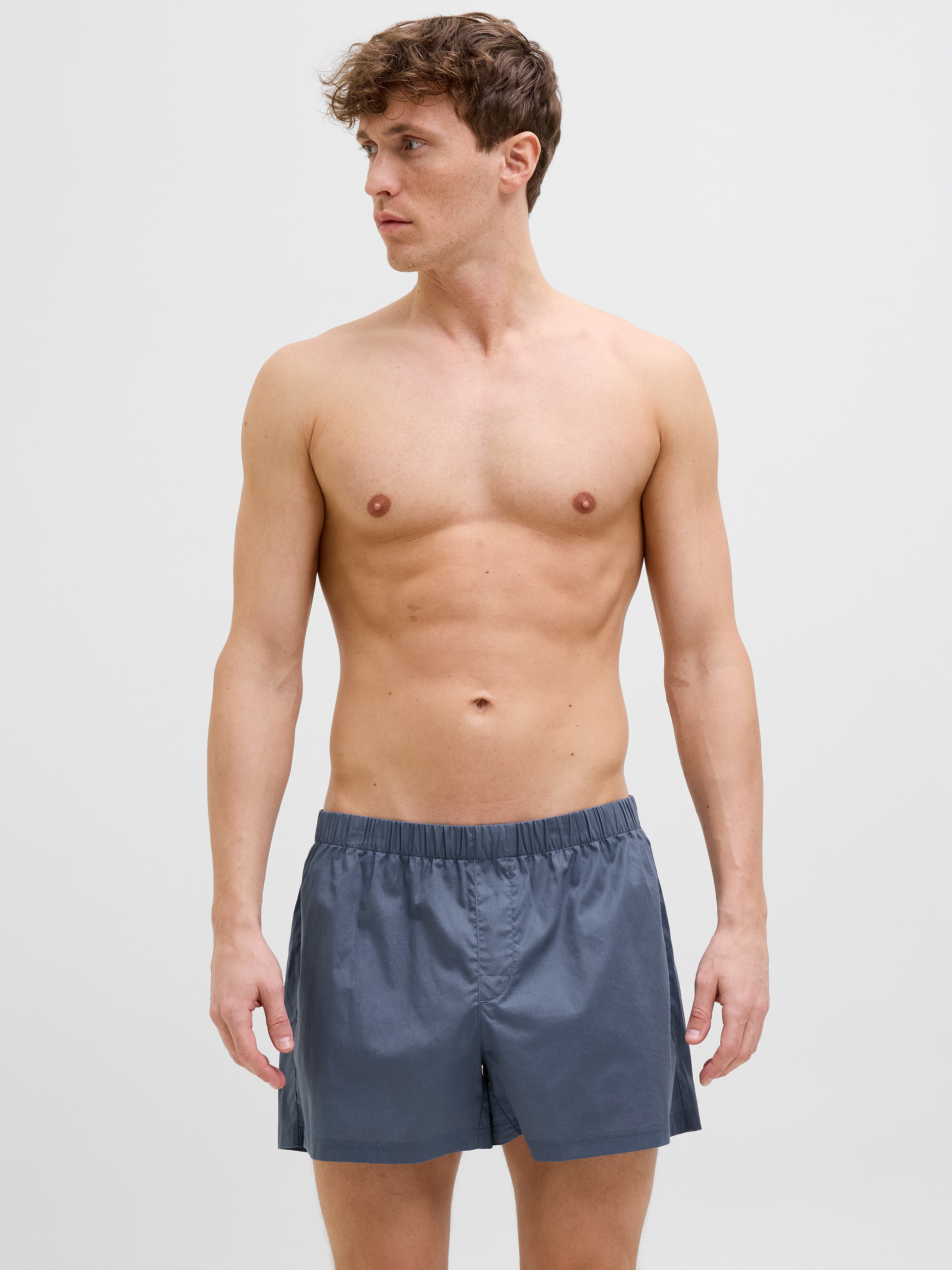 Jack & Jones Boxershorts »JACMILANO WOVEN BOXERS 3 PACK NOOS« Packung, 3 Stk. Baumwolle, elastisches Bündchen