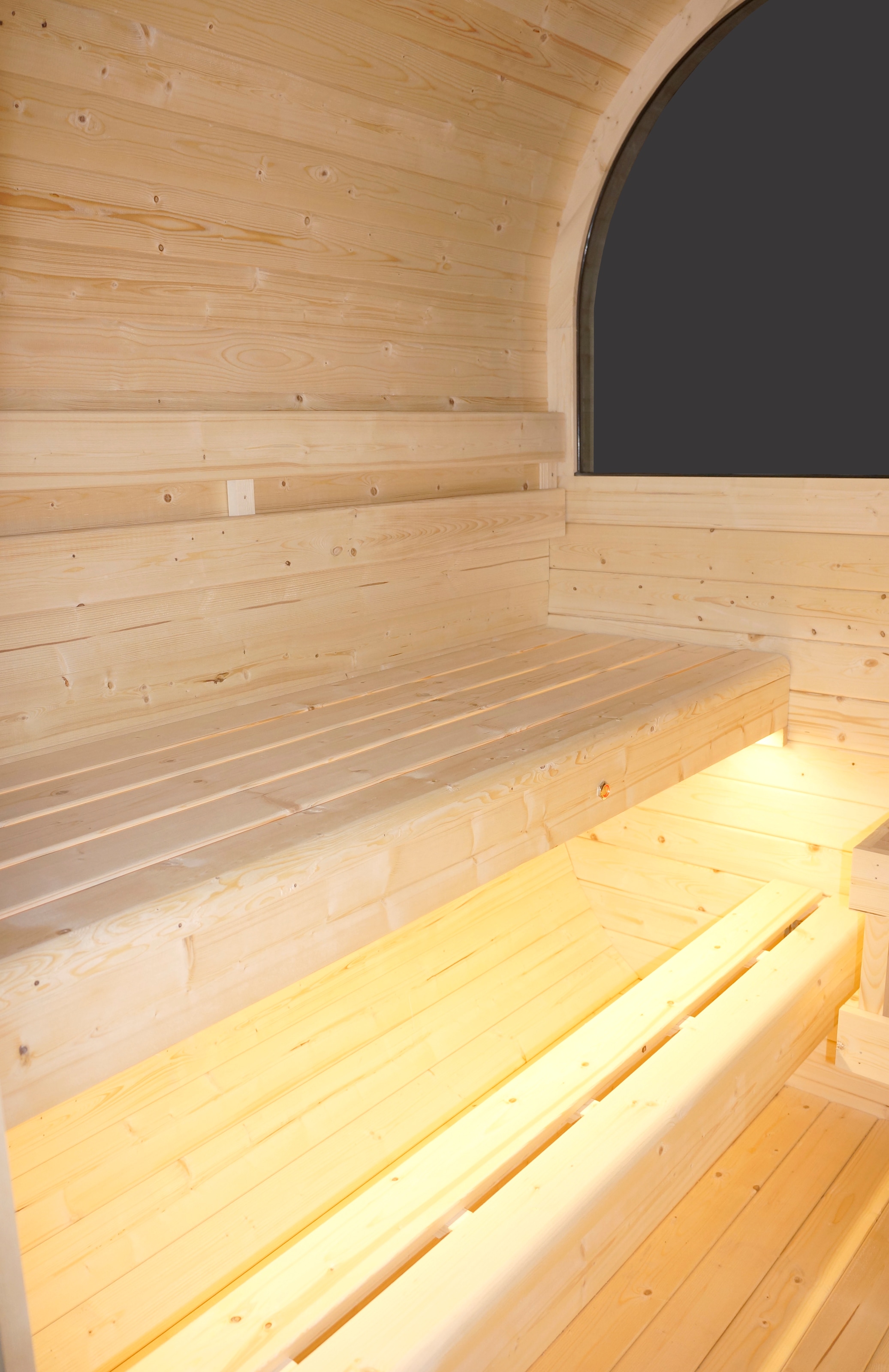 Sanotechnik Sauna »»HANKO« Außensauna« geeignet für 6 Personen, Fichtenholz