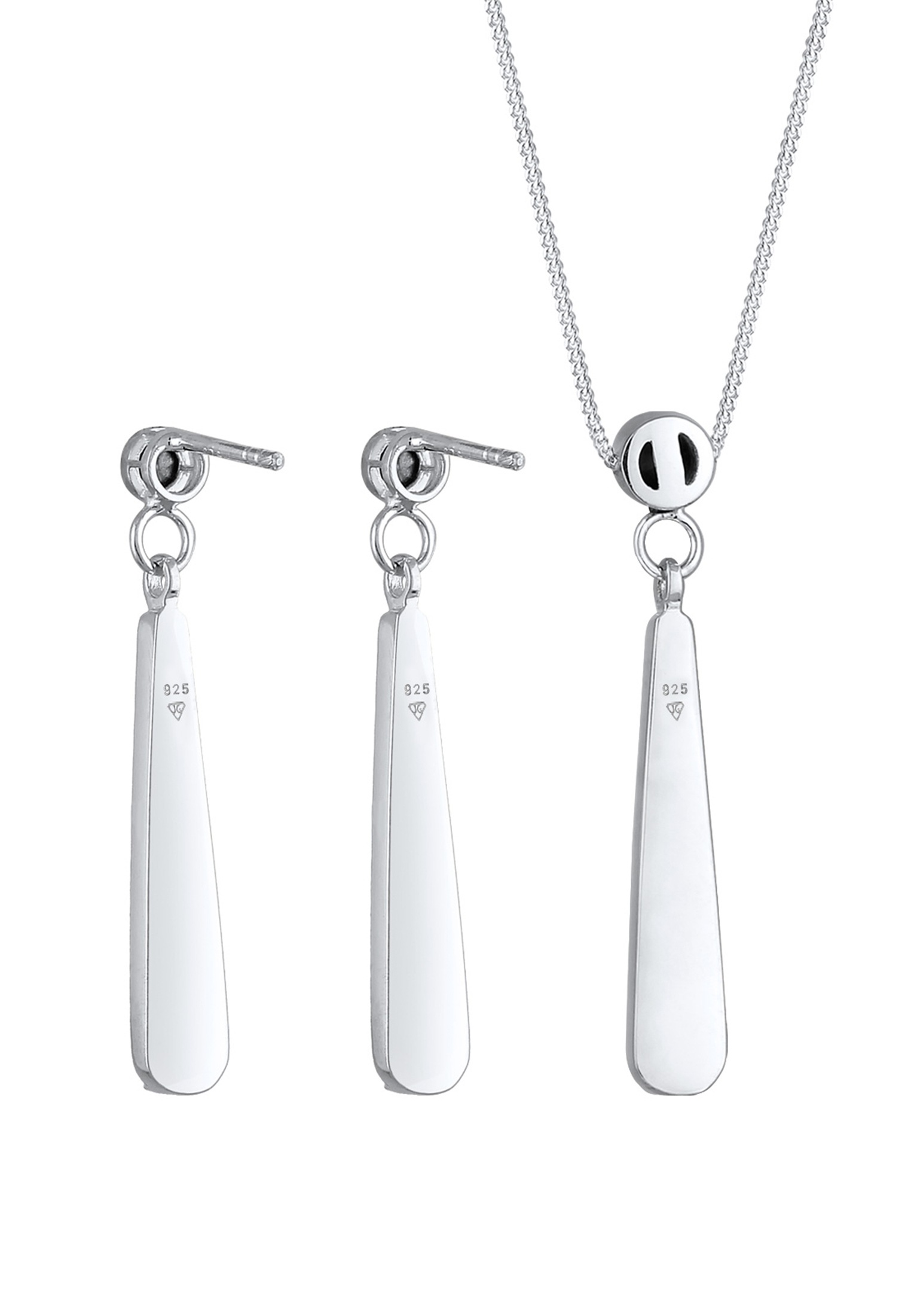 Elli Ohrring und Ketten Set »Schmuckset Weiß 925 Sterling Silber, mit Kristallen von Swarovski®«